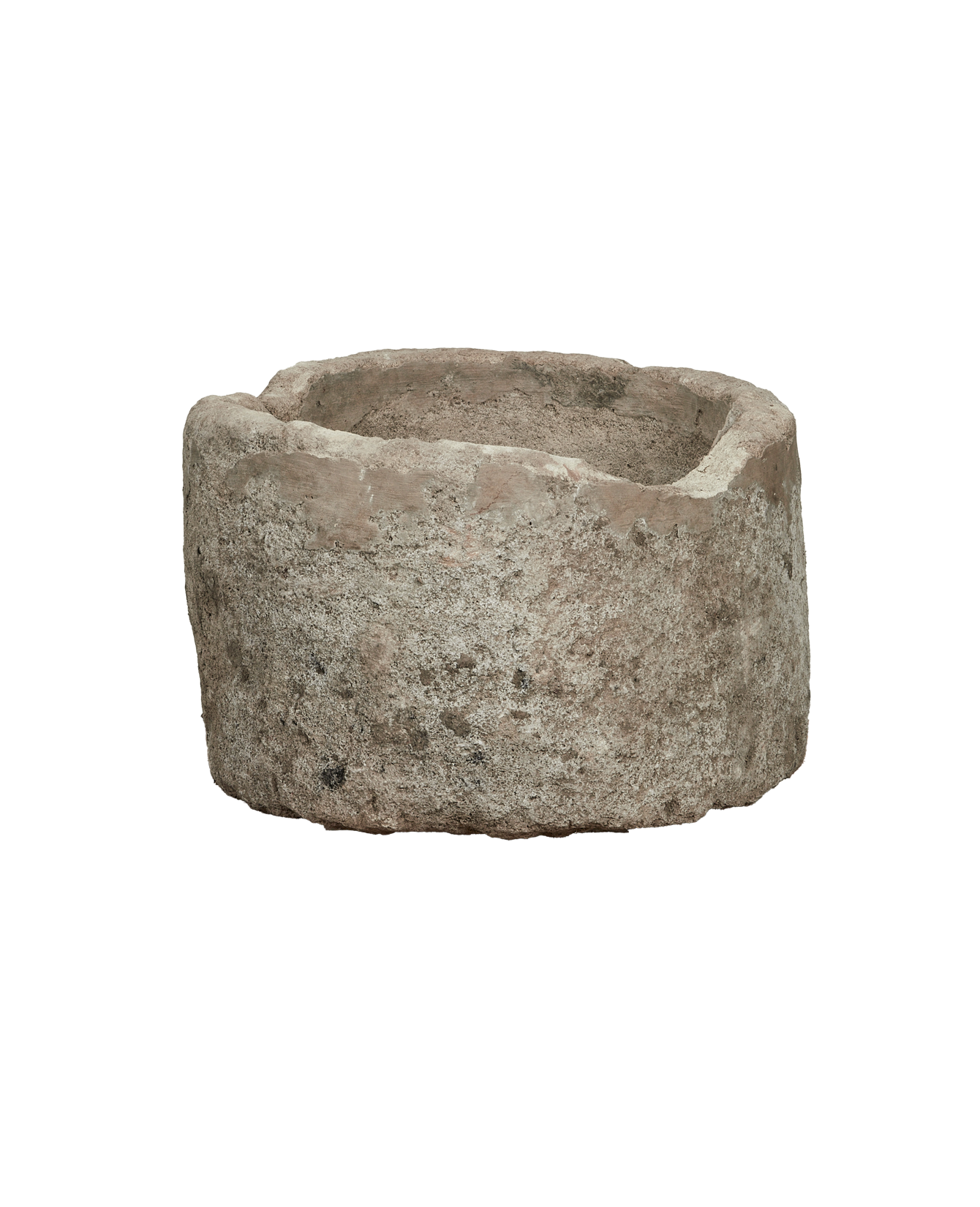 Vintage Limestone Trough - Round from Indonesia - Planters, Fountains, & Water Features