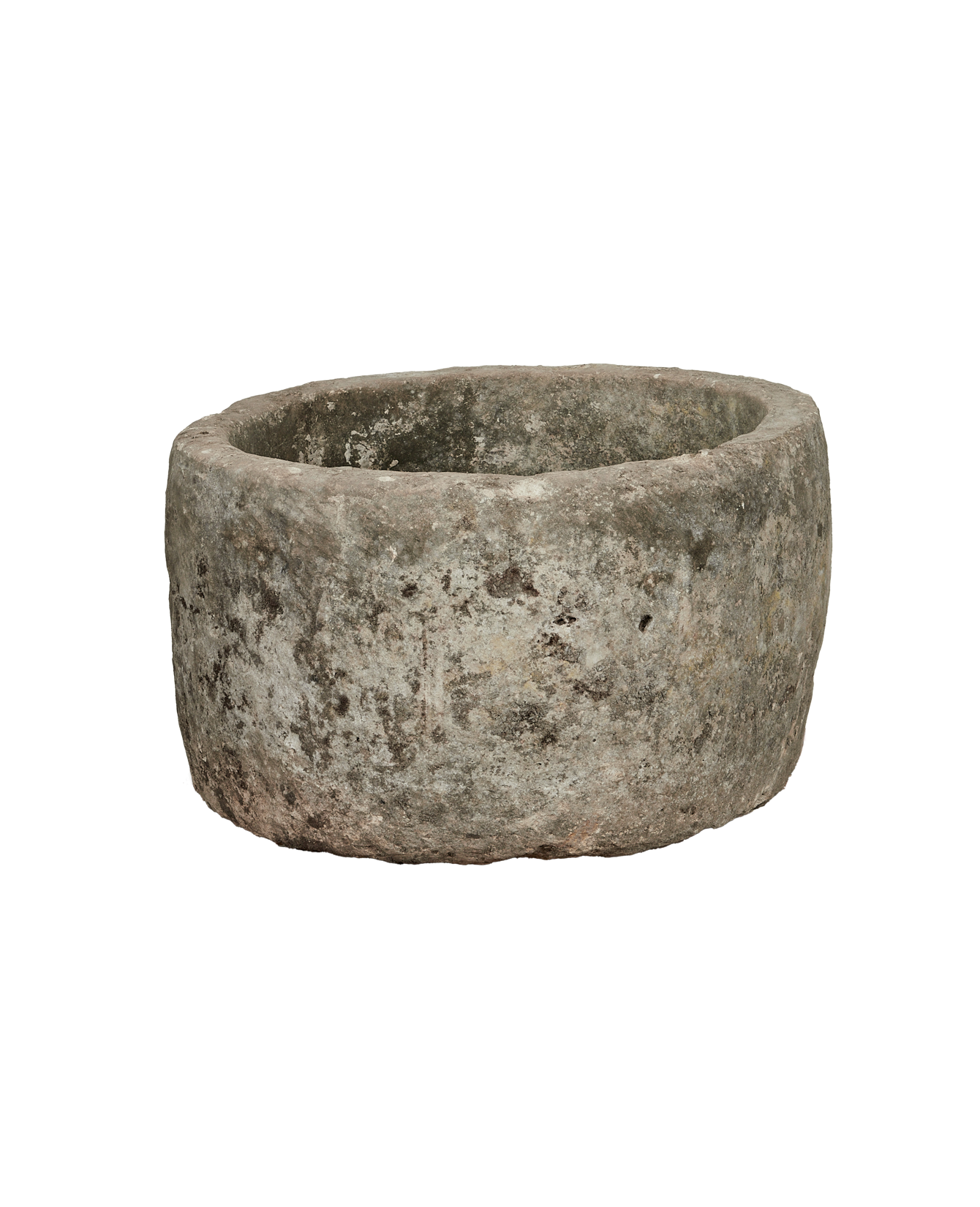 Vintage Limestone Trough - Round from Indonesia - Planters, Fountains, & Water Features