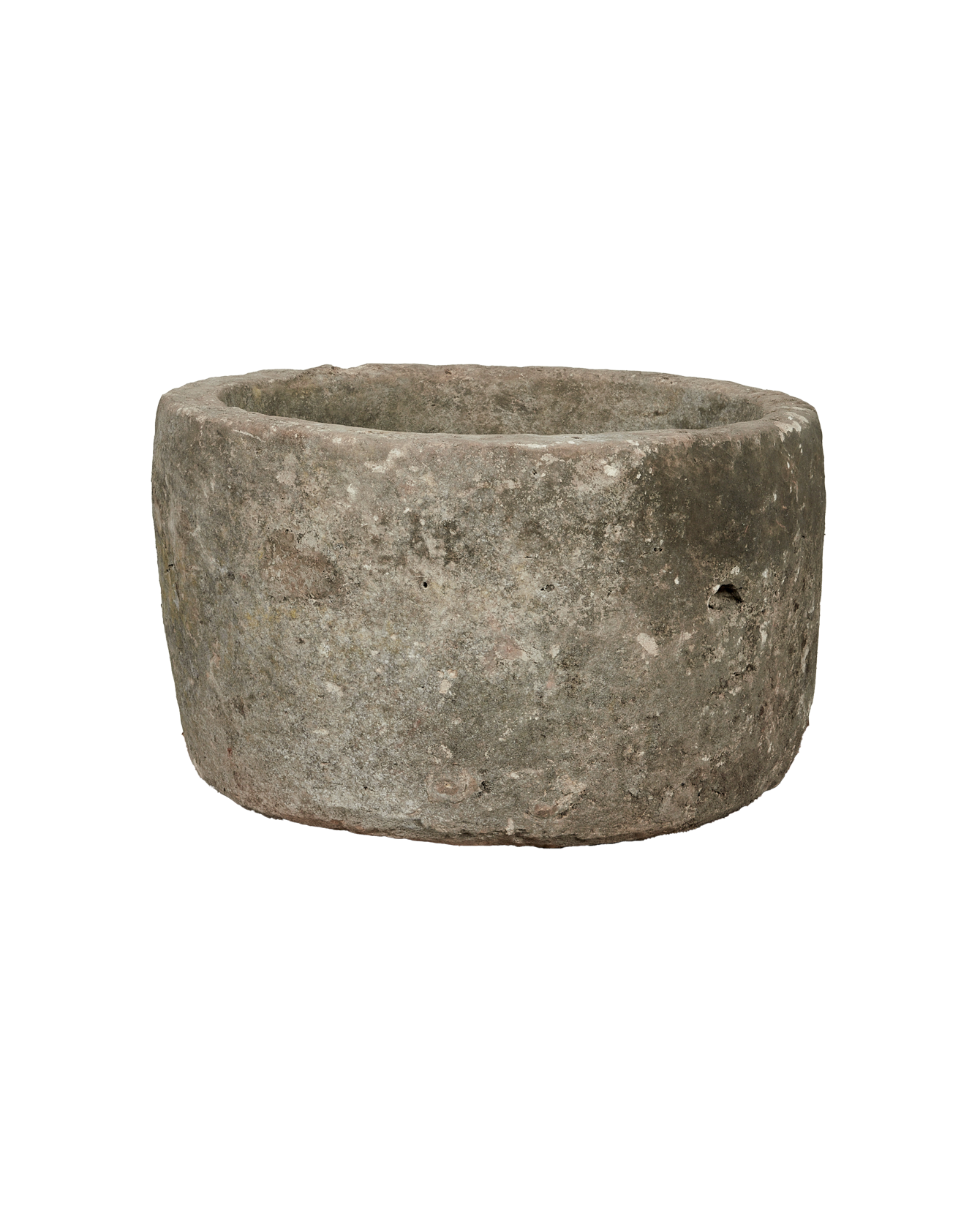 Vintage Limestone Trough - Round from Indonesia - Planters, Fountains, & Water Features