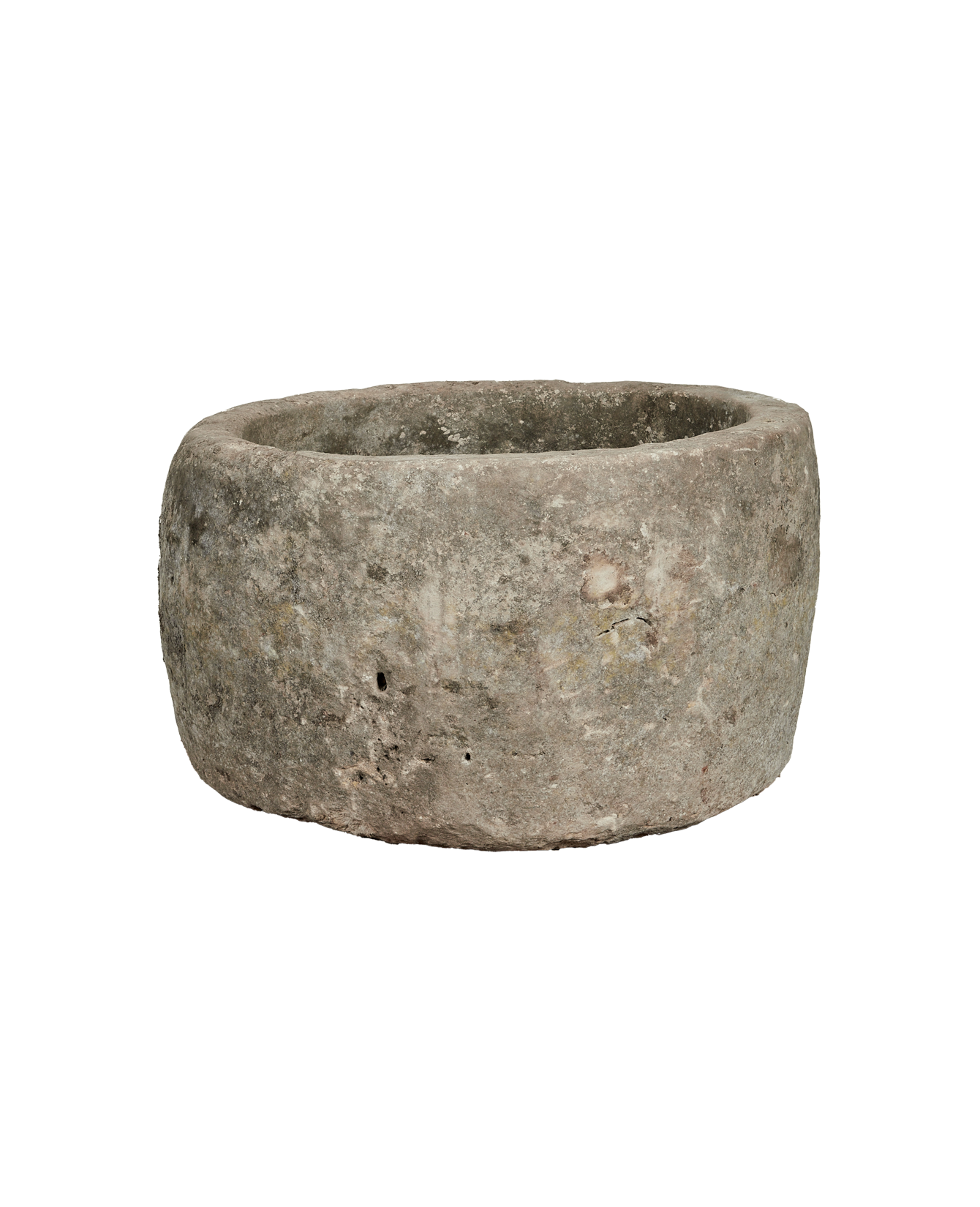 Vintage Limestone Trough - Round from Indonesia - Planters, Fountains, & Water Features