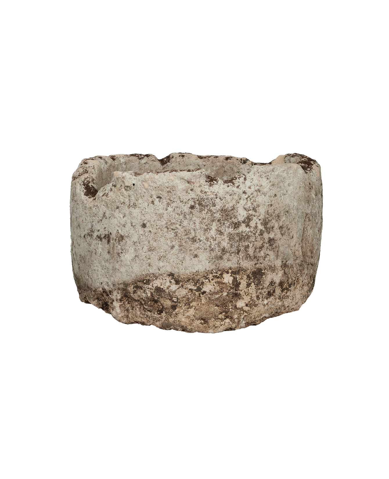 Vintage Limestone Trough - Round from Indonesia - Planters, Fountains, & Water Features