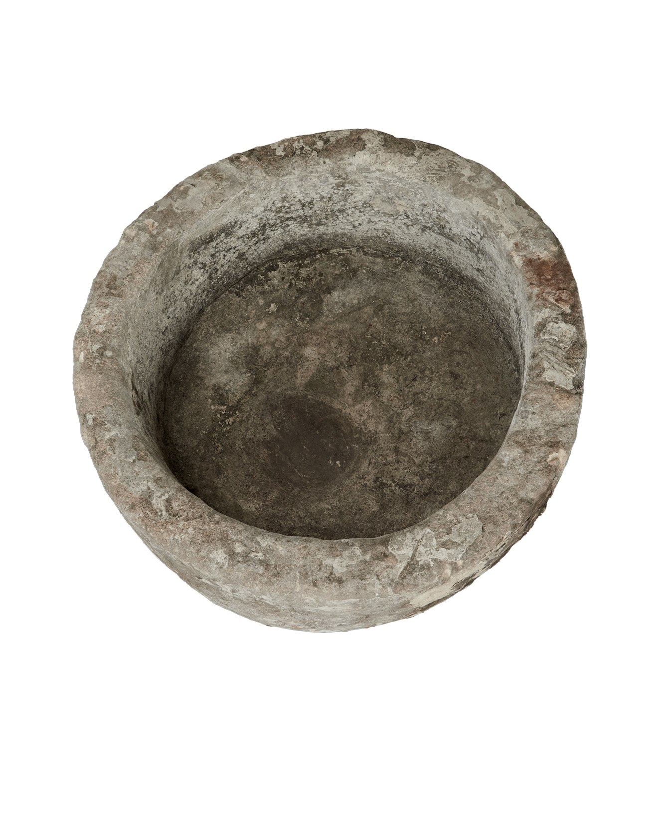 Vintage Limestone Trough - Round from Indonesia - Planters, Fountains, & Water Features