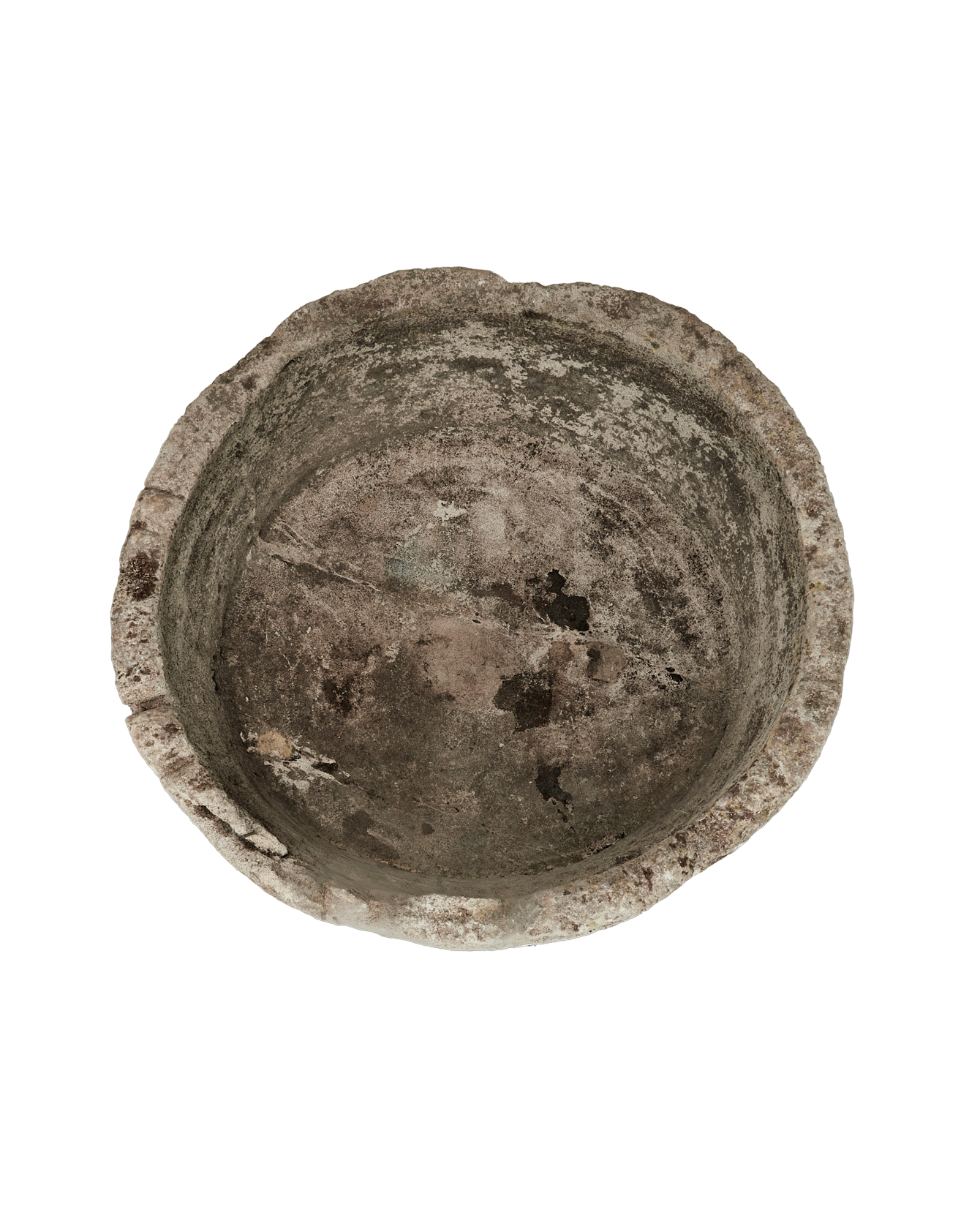 Vintage Limestone Trough - Round from Indonesia - Planters, Fountains, & Water Features