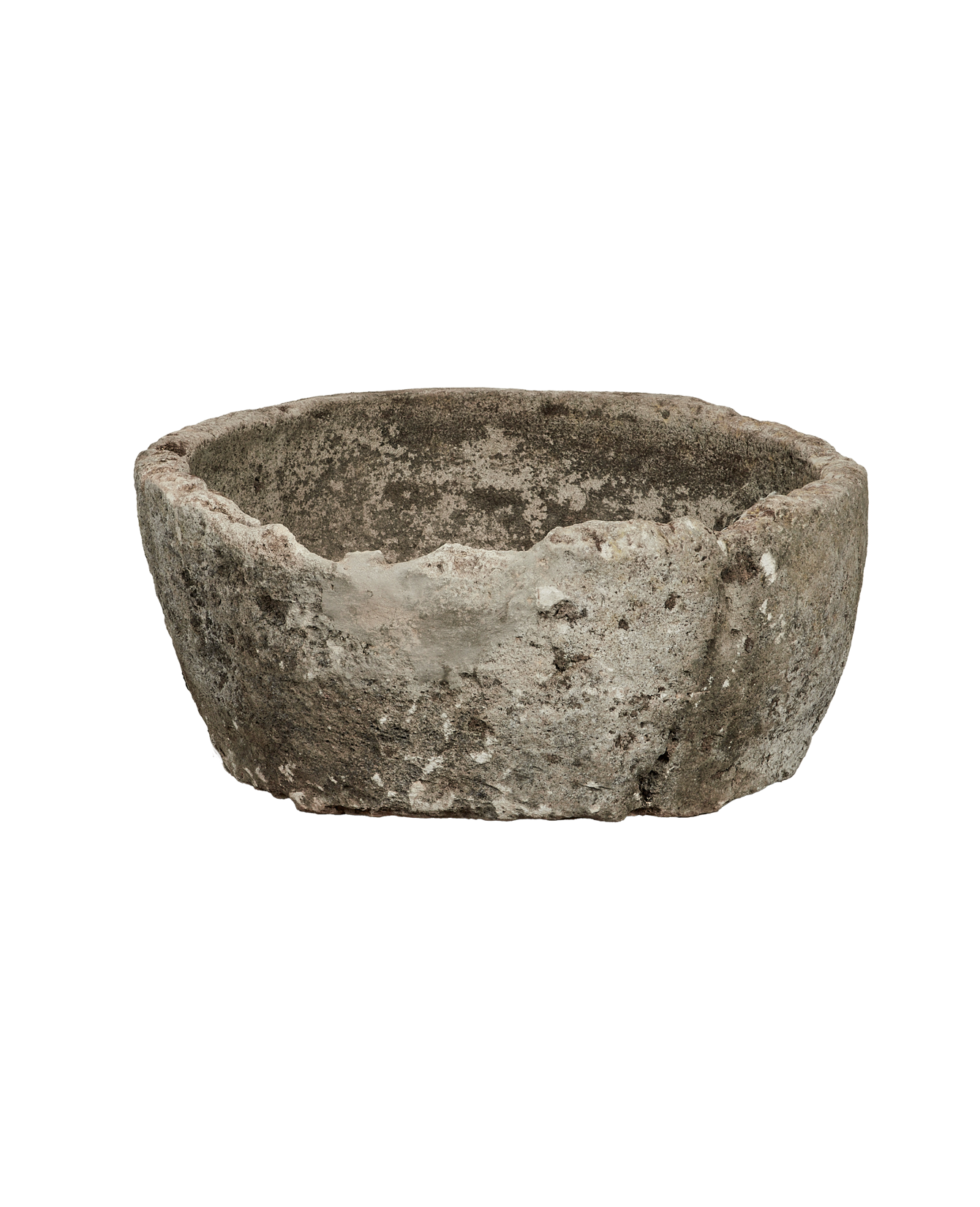 Vintage Limestone Trough - Round from Indonesia - Planters, Fountains, & Water Features