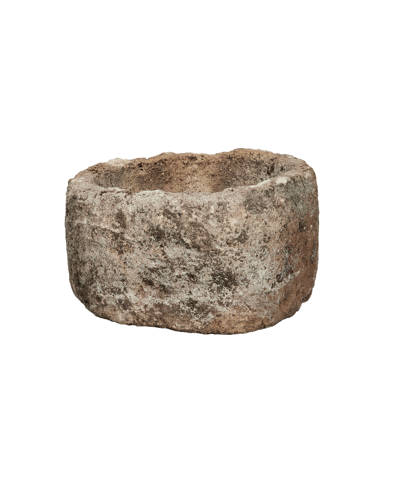 Vintage Limestone Trough - Round from Indonesia - Planters, Fountains, & Water Features