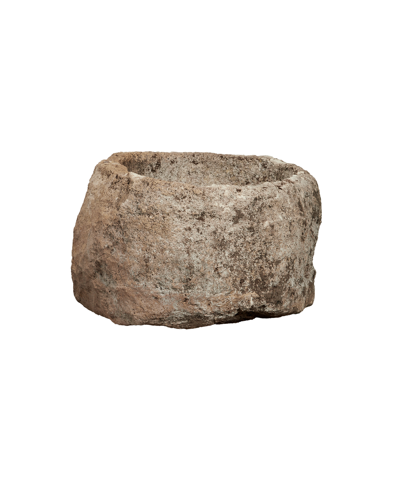 Vintage Limestone Trough - Round from Indonesia - Planters, Fountains, & Water Features