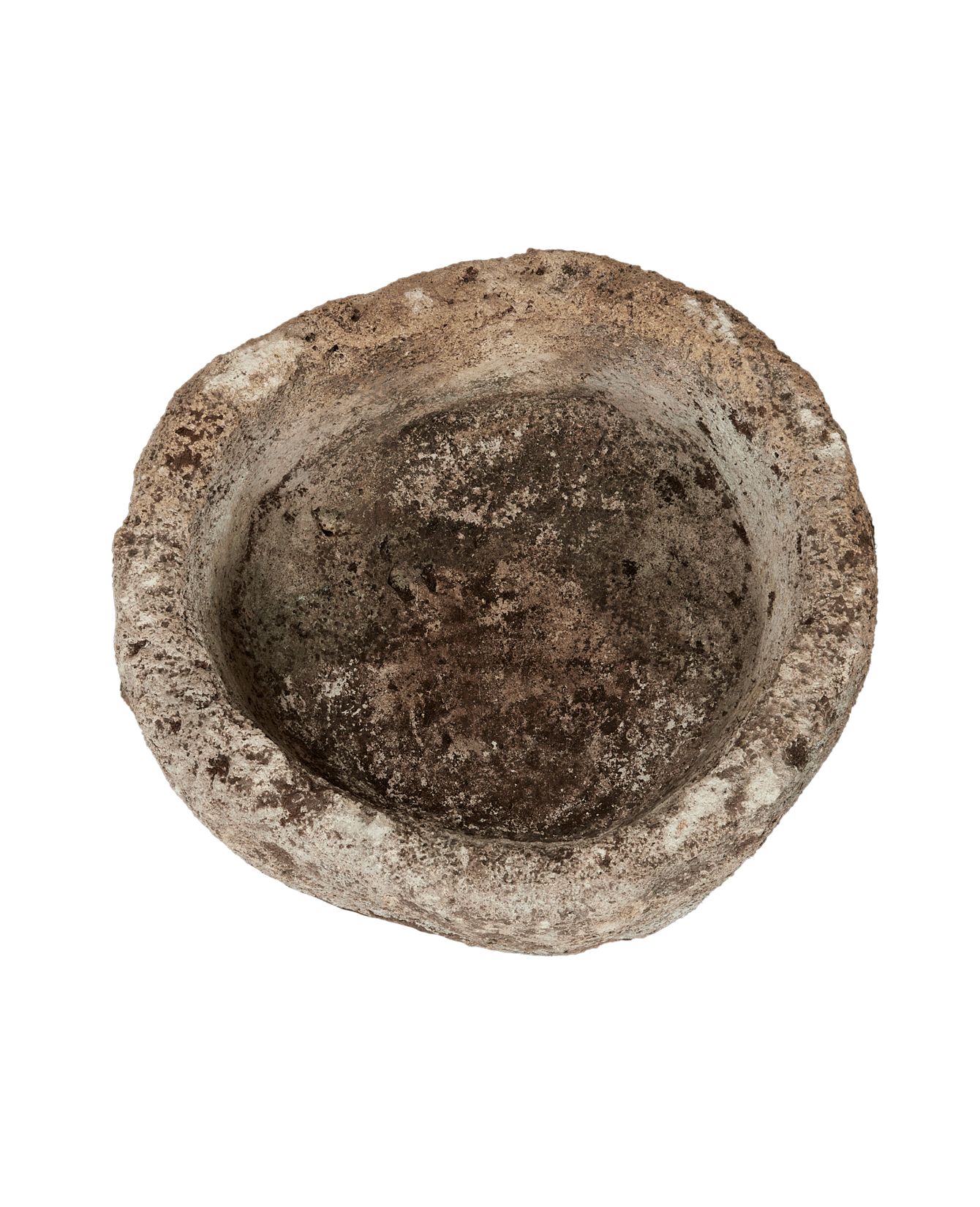 Vintage Limestone Trough - Round from Indonesia - Planters, Fountains, & Water Features