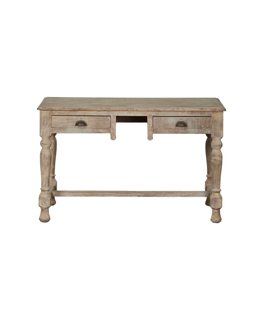 Vintage Wood Desk from India made of Wood