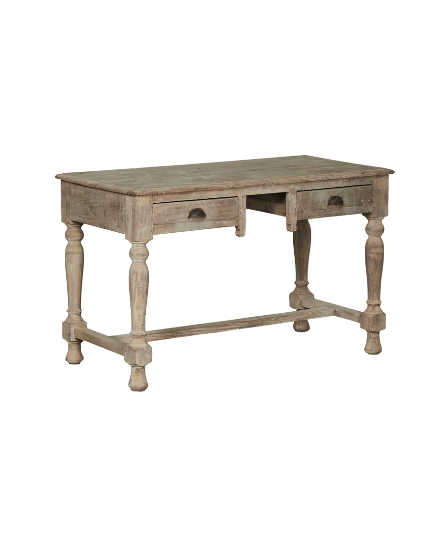 Vintage Wood Desk from India made of Wood