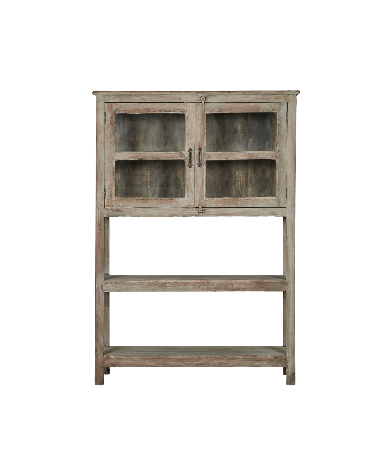 Vintage Wood Bookshelf from India made of Wood