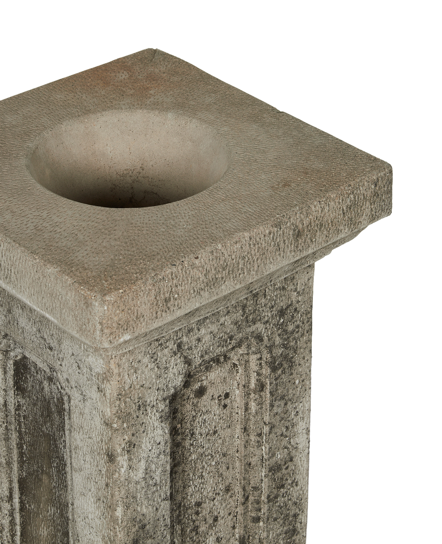 Vintage Cast Column Pedestal from Domestic made of Cement