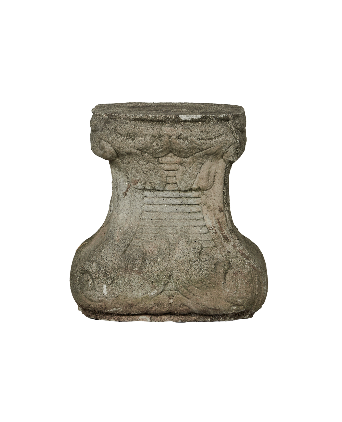 Vintage Fleur De Lis Pedestal from Domestic made of Cement