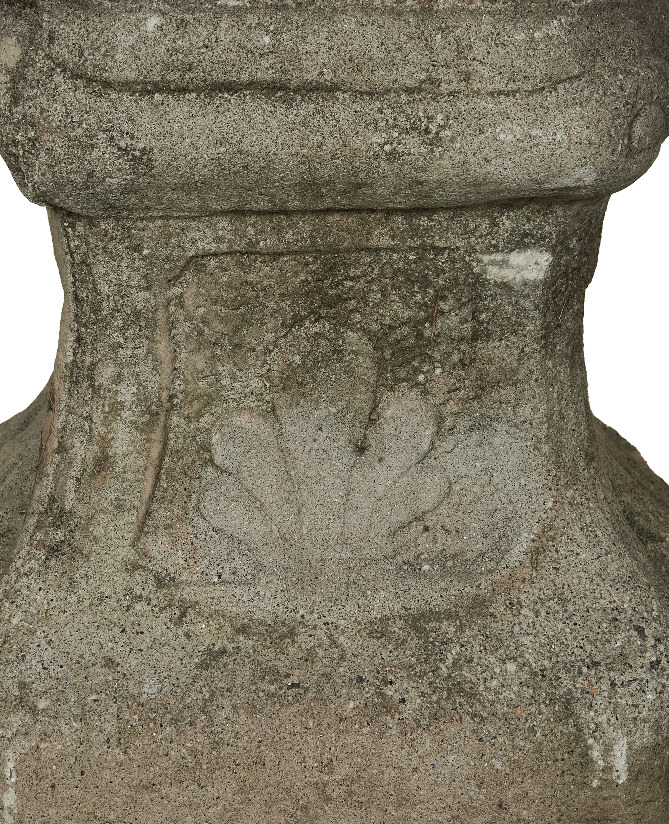 Vintage Fleur De Lis Pedestal from Domestic made of Cement