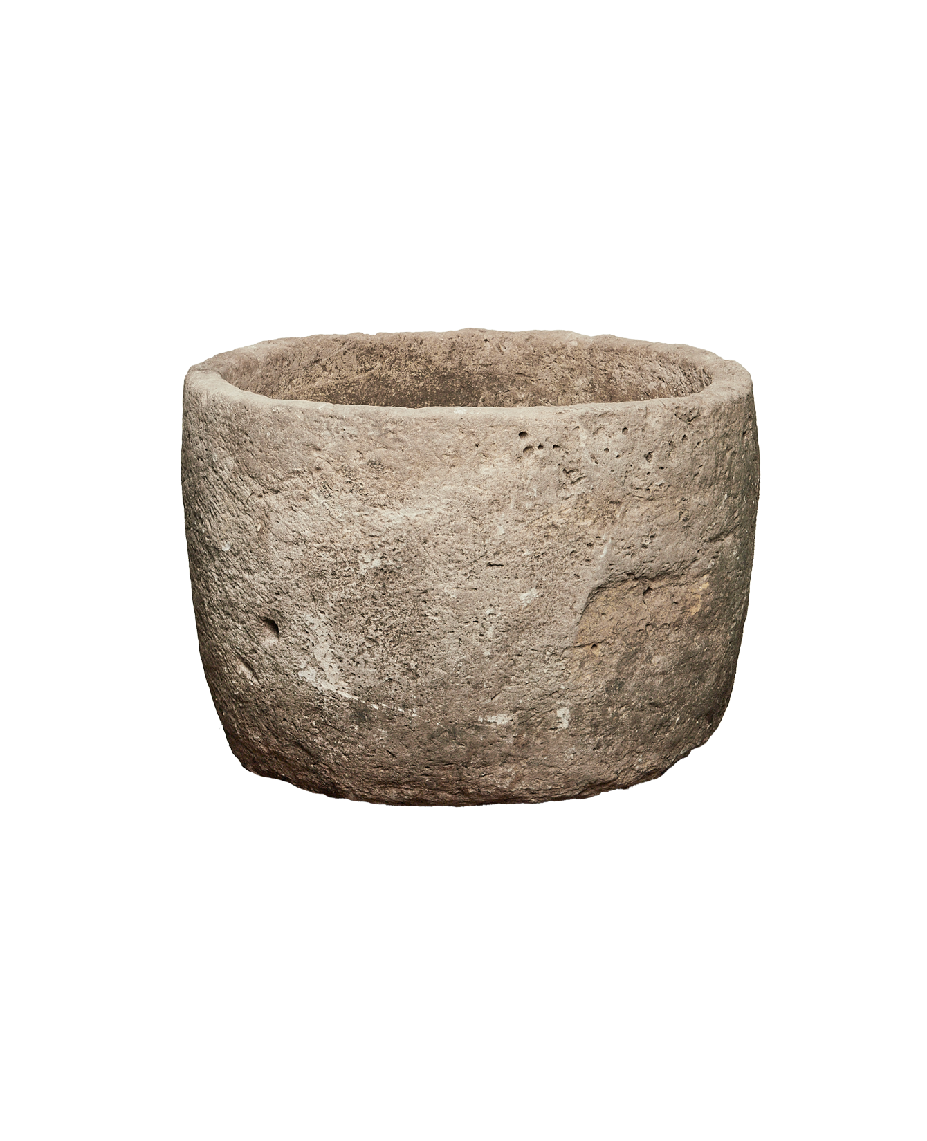 Vintage Limestone Trough - Round from Indonesia - Planters, Fountains, & Water Features