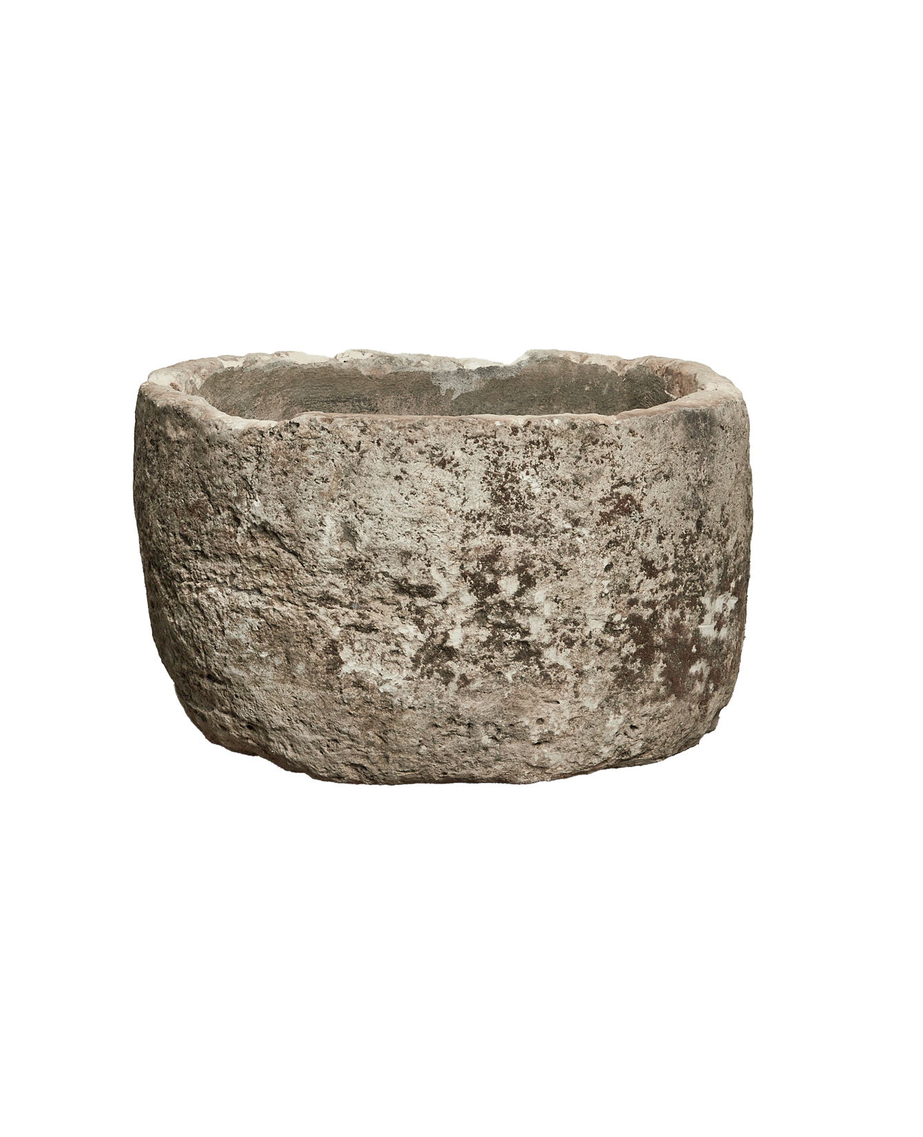 Vintage Limestone Trough - Round from Indonesia - Planters, Fountains, & Water Features