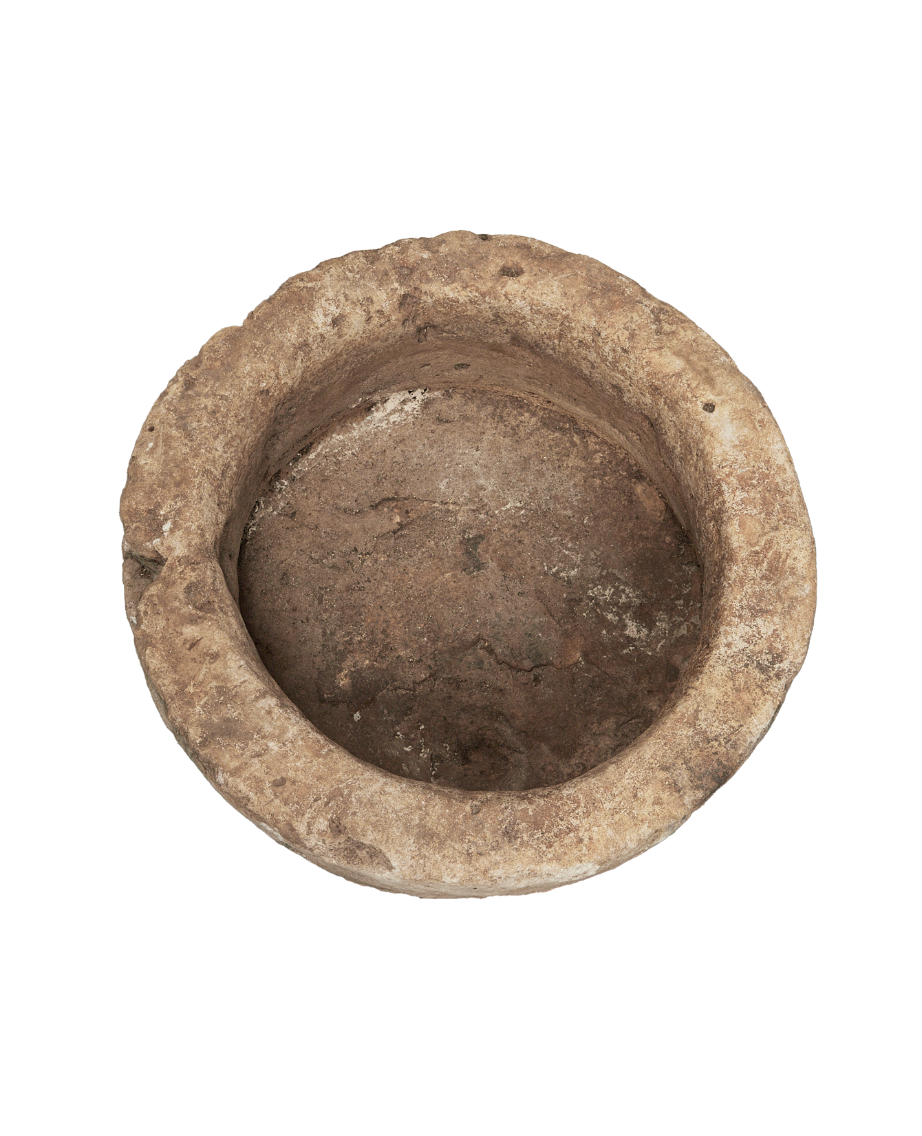 Vintage Limestone Trough - Round from Indonesia - Planters, Fountains, & Water Features