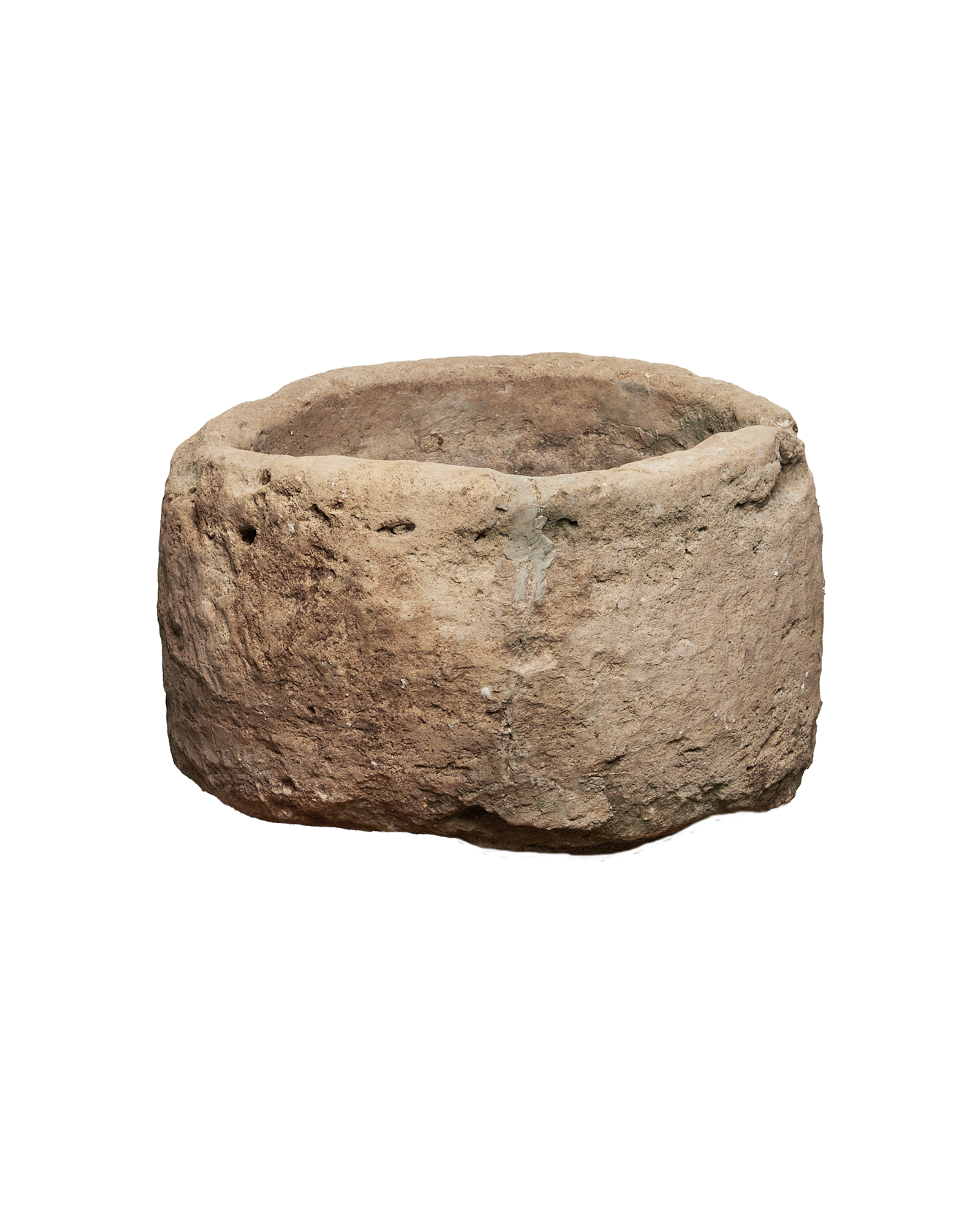 Vintage Limestone Trough - Round from Indonesia - Planters, Fountains, & Water Features