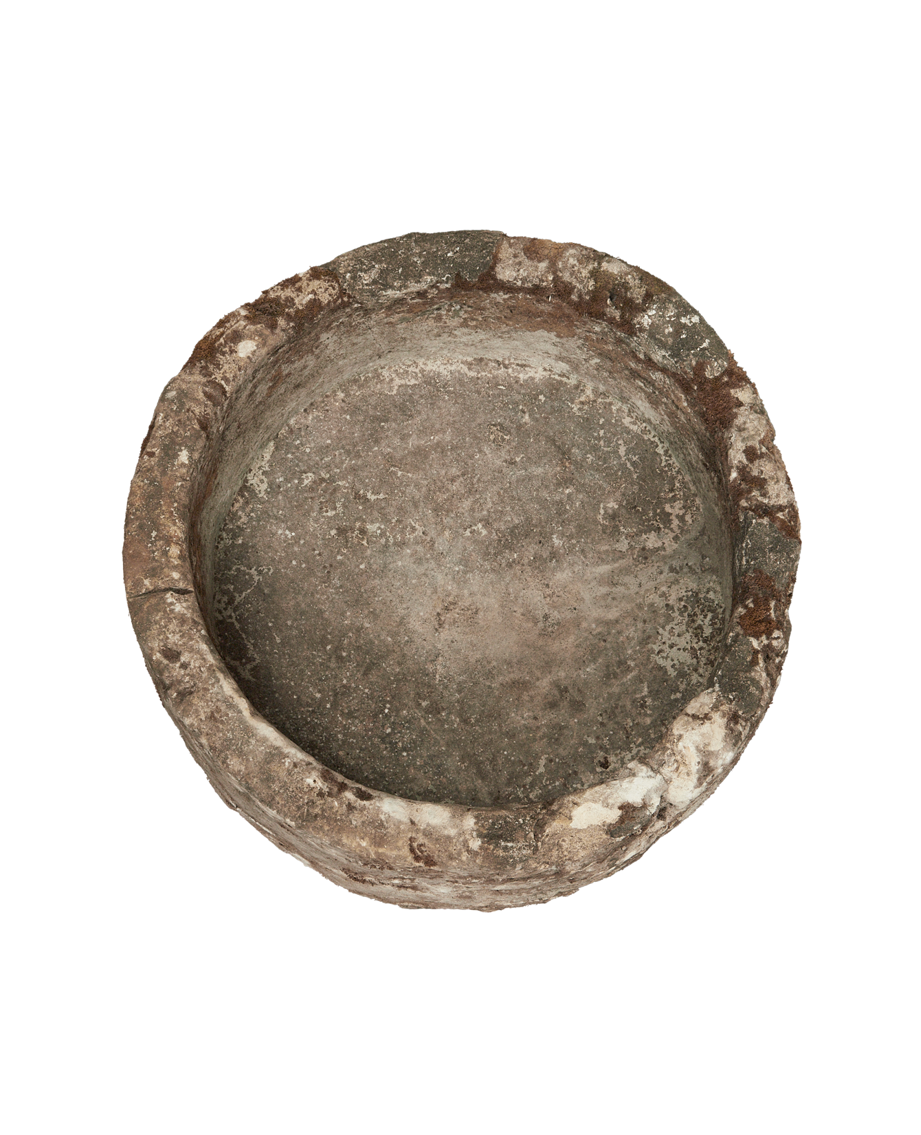 Vintage Limestone Trough - Round from Indonesia - Planters, Fountains, & Water Features