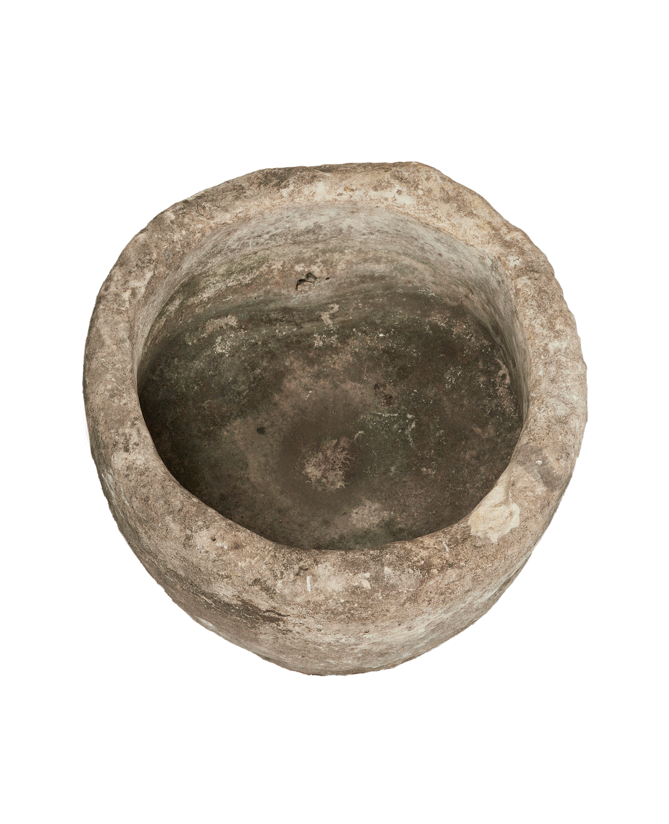 Vintage Limestone Trough - Round from Indonesia - Planters, Fountains, & Water Features