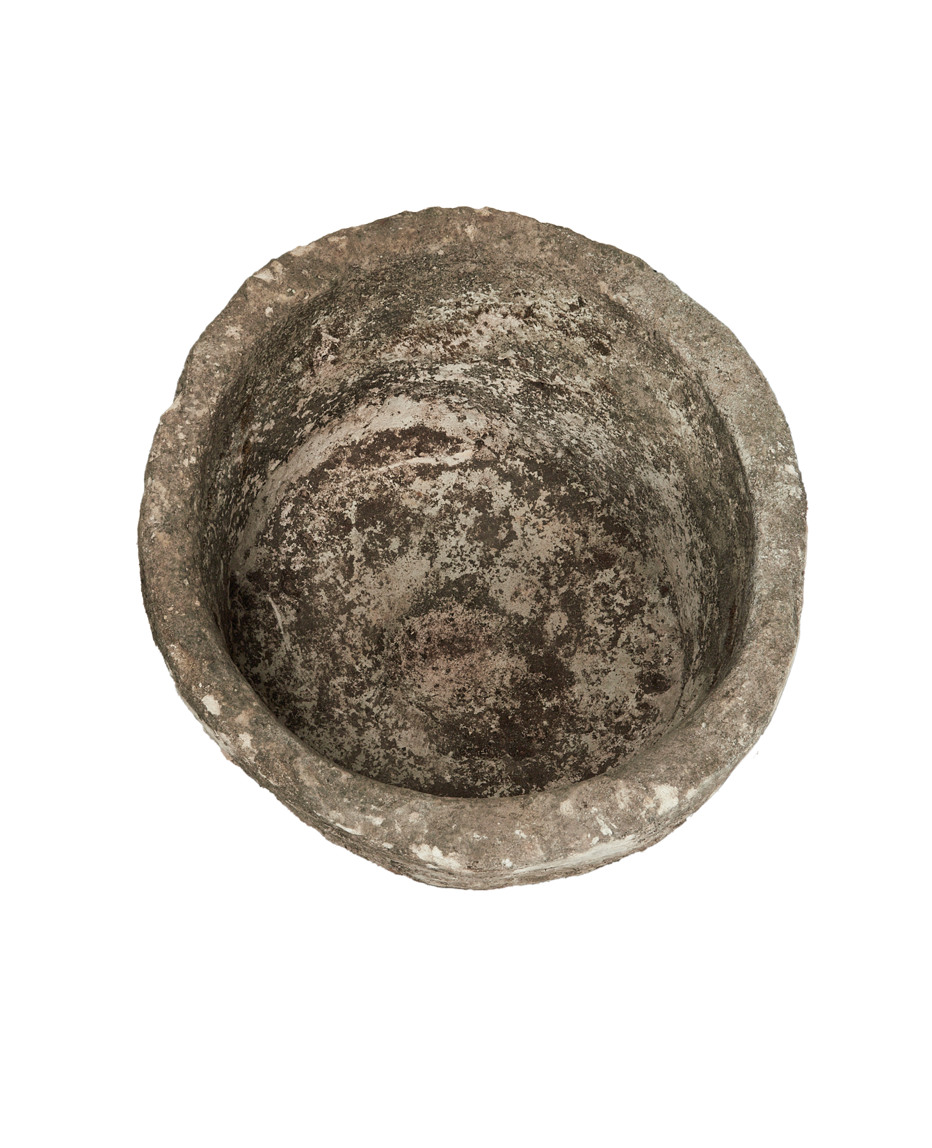 Vintage Limestone Trough - Round from Indonesia - Planters, Fountains, & Water Features