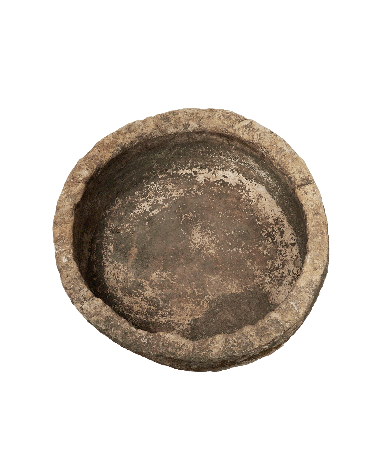 Vintage Limestone Trough - Round from Indonesia - Planters, Fountains, & Water Features