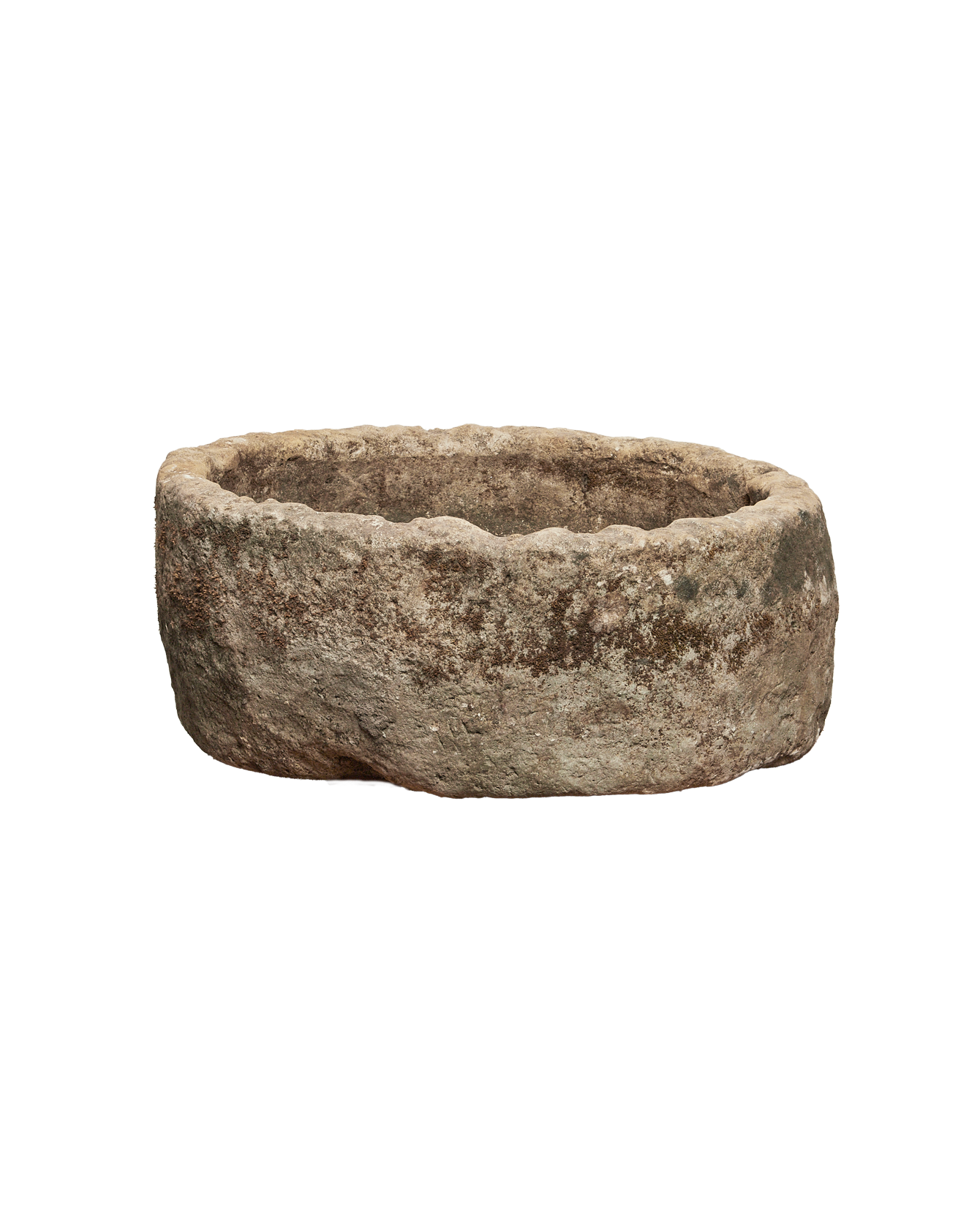 Vintage Limestone Trough - Round from Indonesia - Planters, Fountains, & Water Features