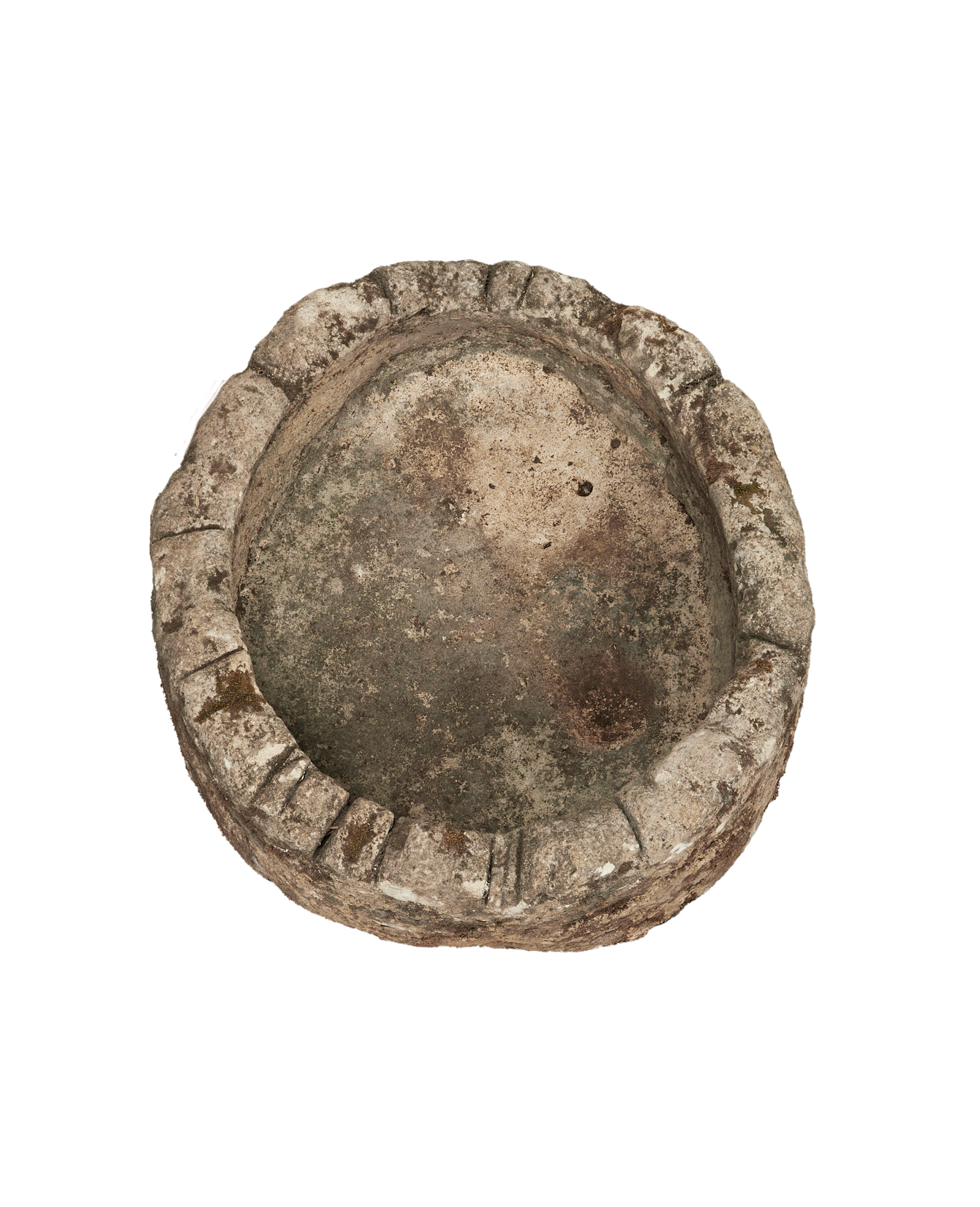 Vintage Limestone Trough - Round from Indonesia - Planters, Fountains, & Water Features