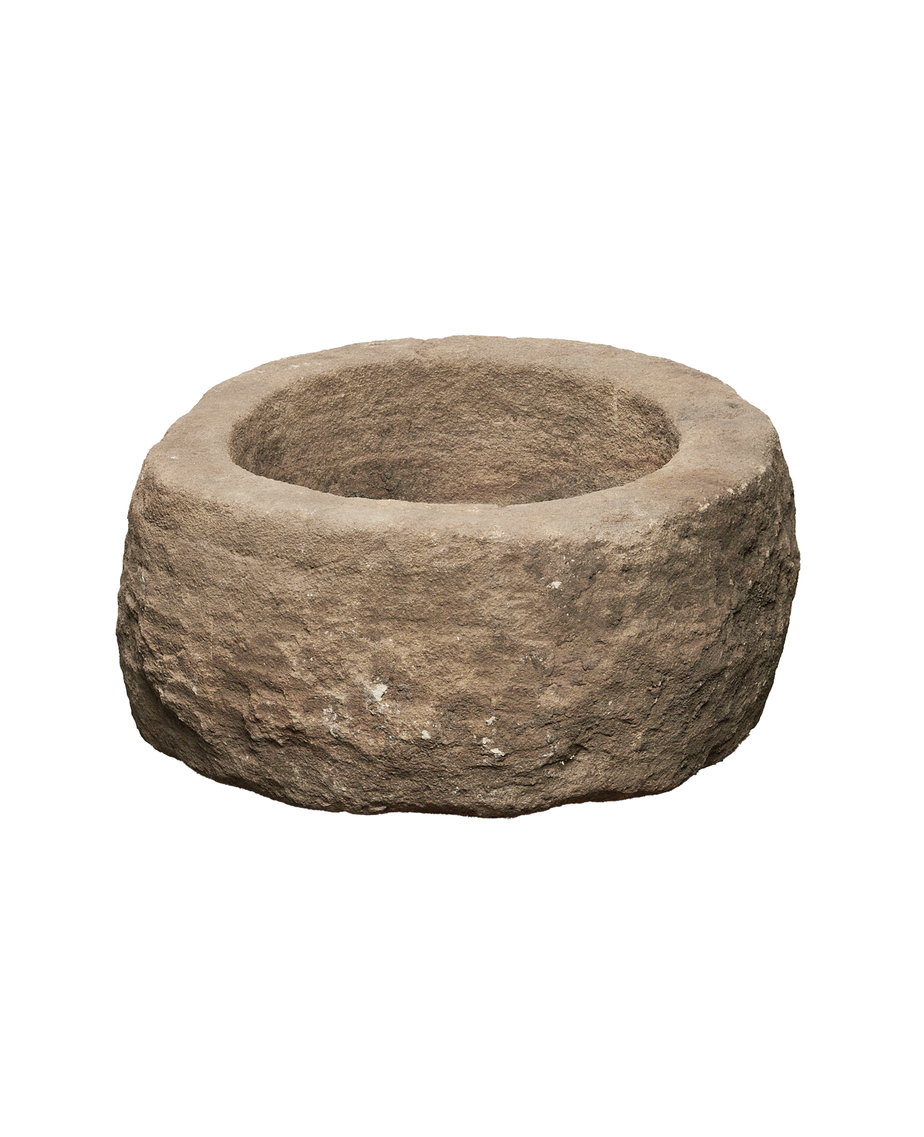 Vintage Limestone Trough - Round from Indonesia - Planters, Fountains, & Water Features