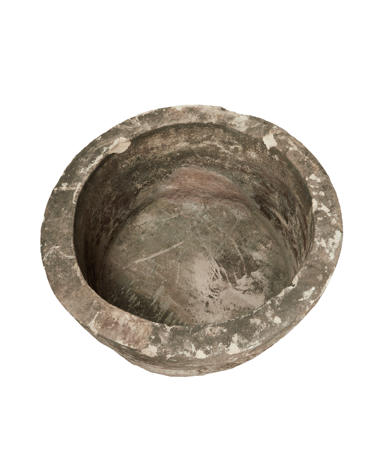 Vintage Limestone Trough - Round from Indonesia - Planters, Fountains, & Water Features
