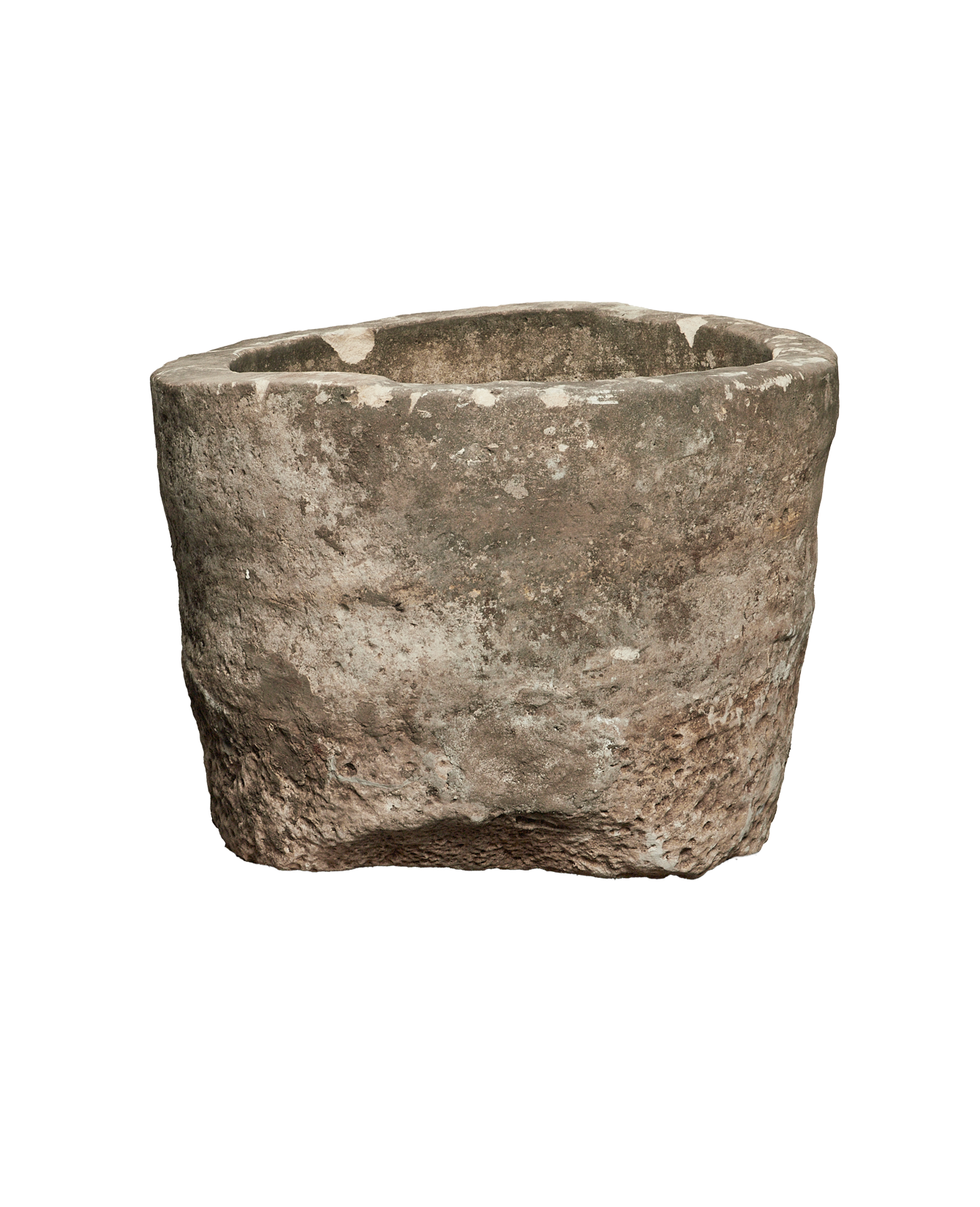 Vintage Limestone Trough - Round from Indonesia - Planters, Fountains, & Water Features
