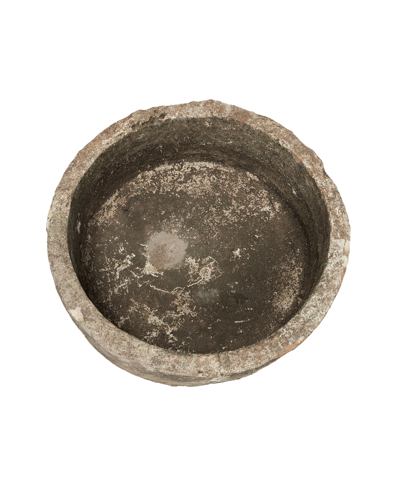 Vintage Limestone Trough - Round from Indonesia - Planters, Fountains, & Water Features