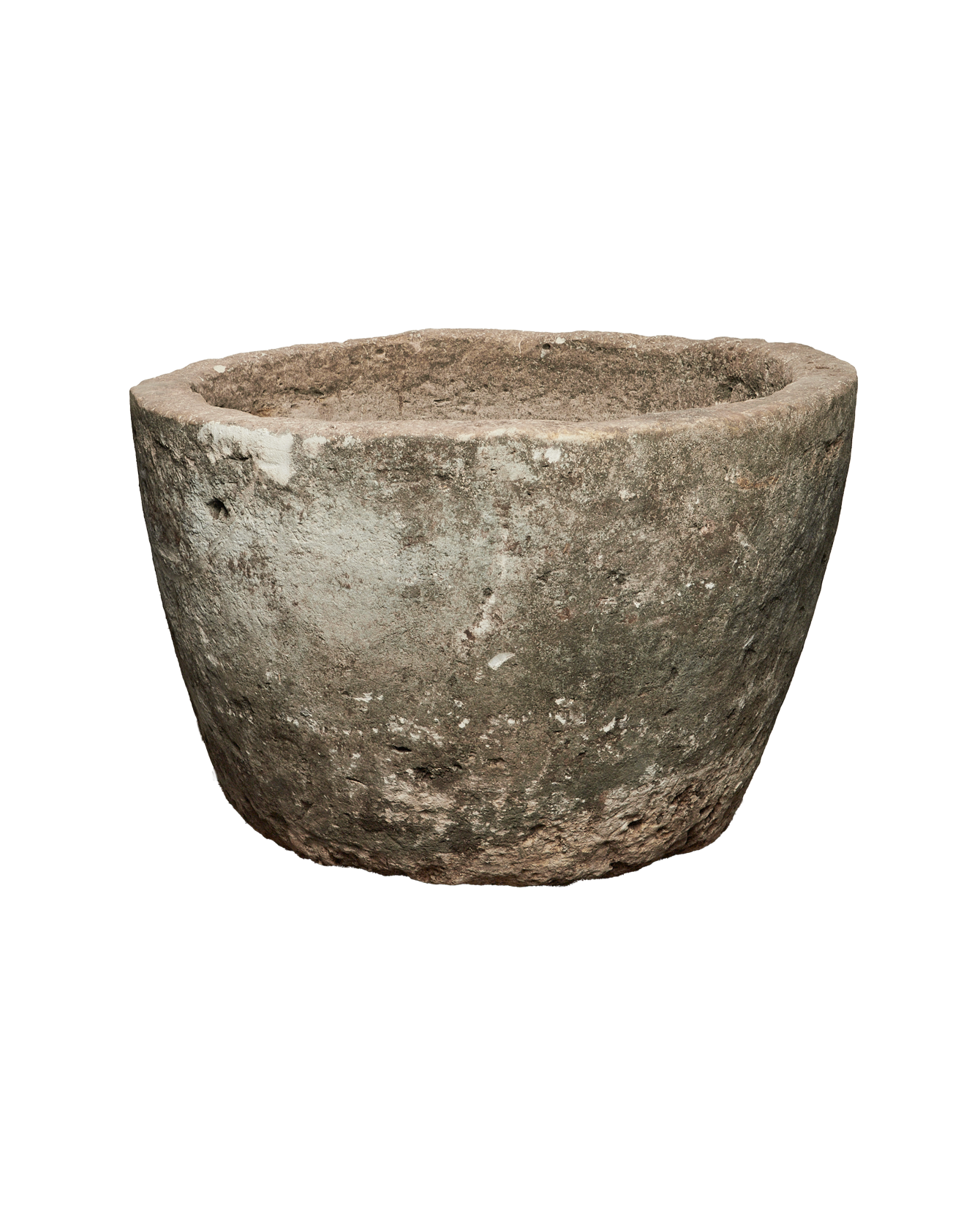 Vintage Limestone Trough - Round from Indonesia - Planters, Fountains, & Water Features