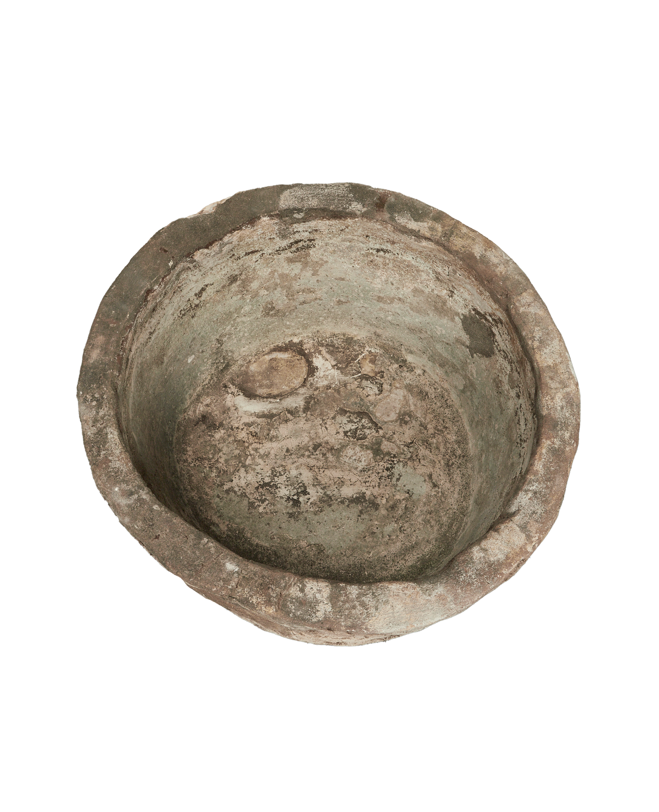 Vintage Limestone Trough - Round from Indonesia - Planters, Fountains, & Water Features