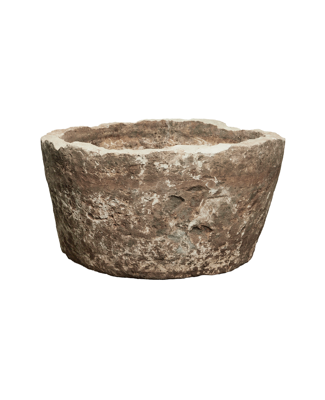 Vintage Limestone Trough - Round from Indonesia - Planters, Fountains, & Water Features