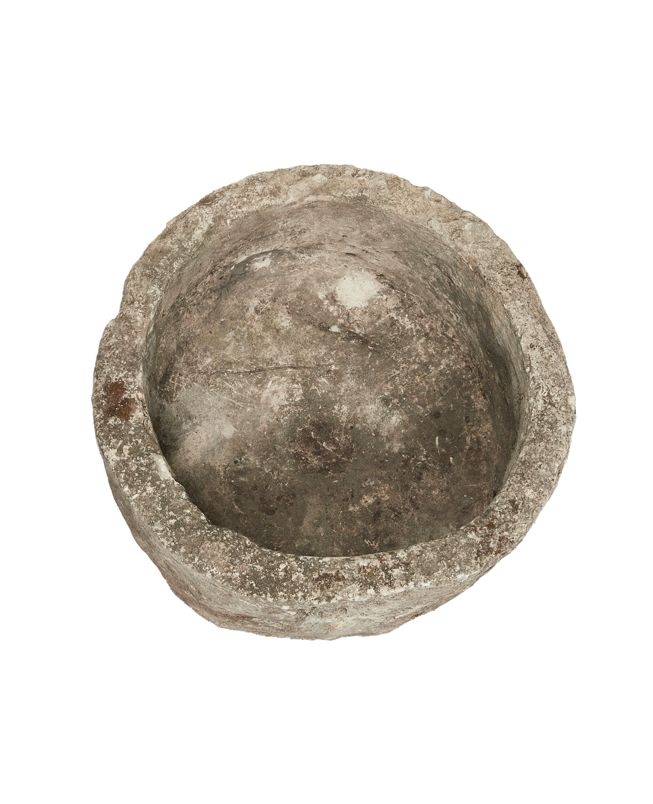 Vintage Limestone Trough - Round from Indonesia - Planters, Fountains, & Water Features