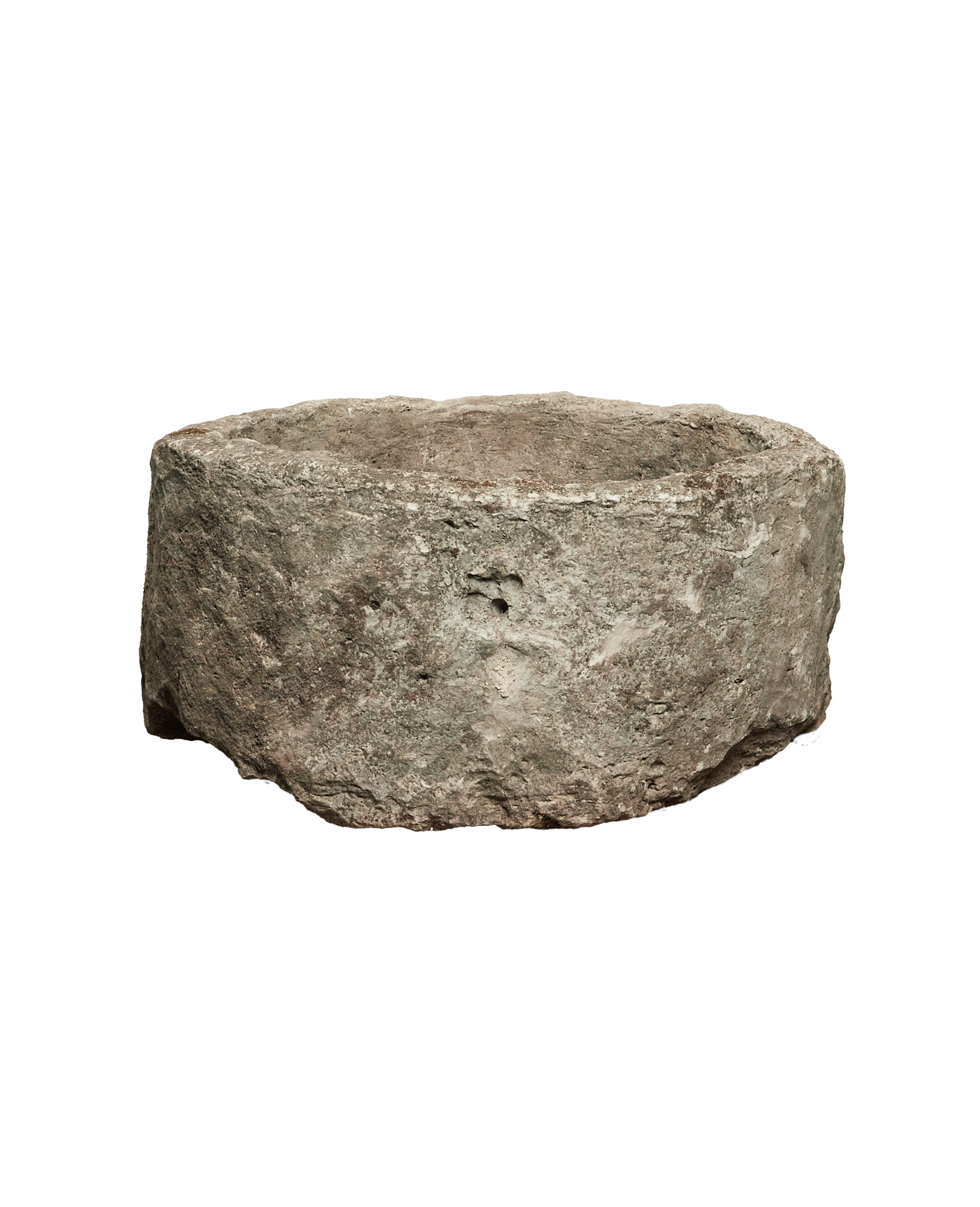 Vintage Limestone Trough - Round from Indonesia - Planters, Fountains, & Water Features