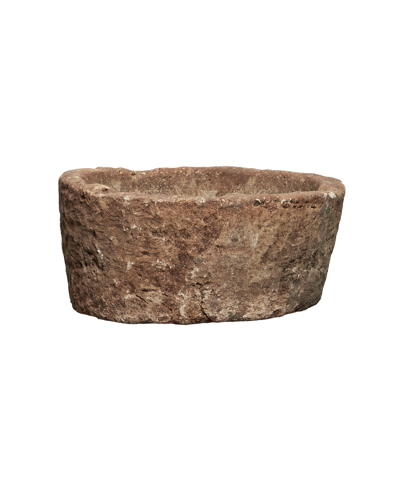 Vintage Limestone Trough - Round from Indonesia - Planters, Fountains, & Water Features