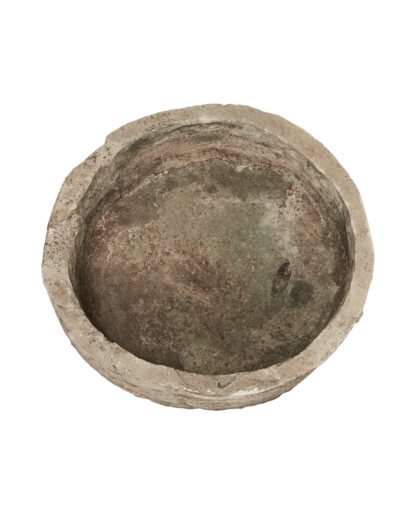 Vintage Limestone Trough - Round from Indonesia - Planters, Fountains, & Water Features