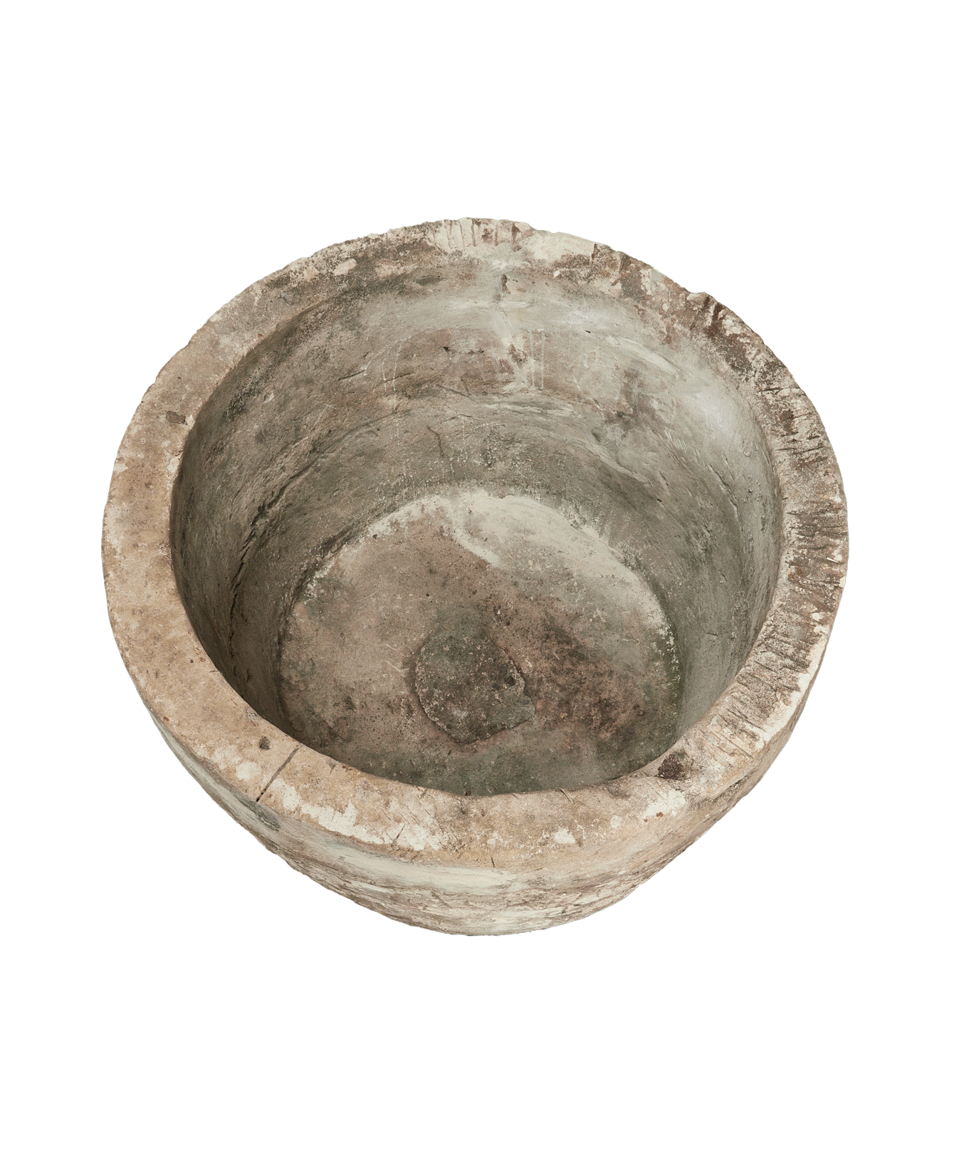 Vintage Limestone Trough - Round from Indonesia - Planters, Fountains, & Water Features