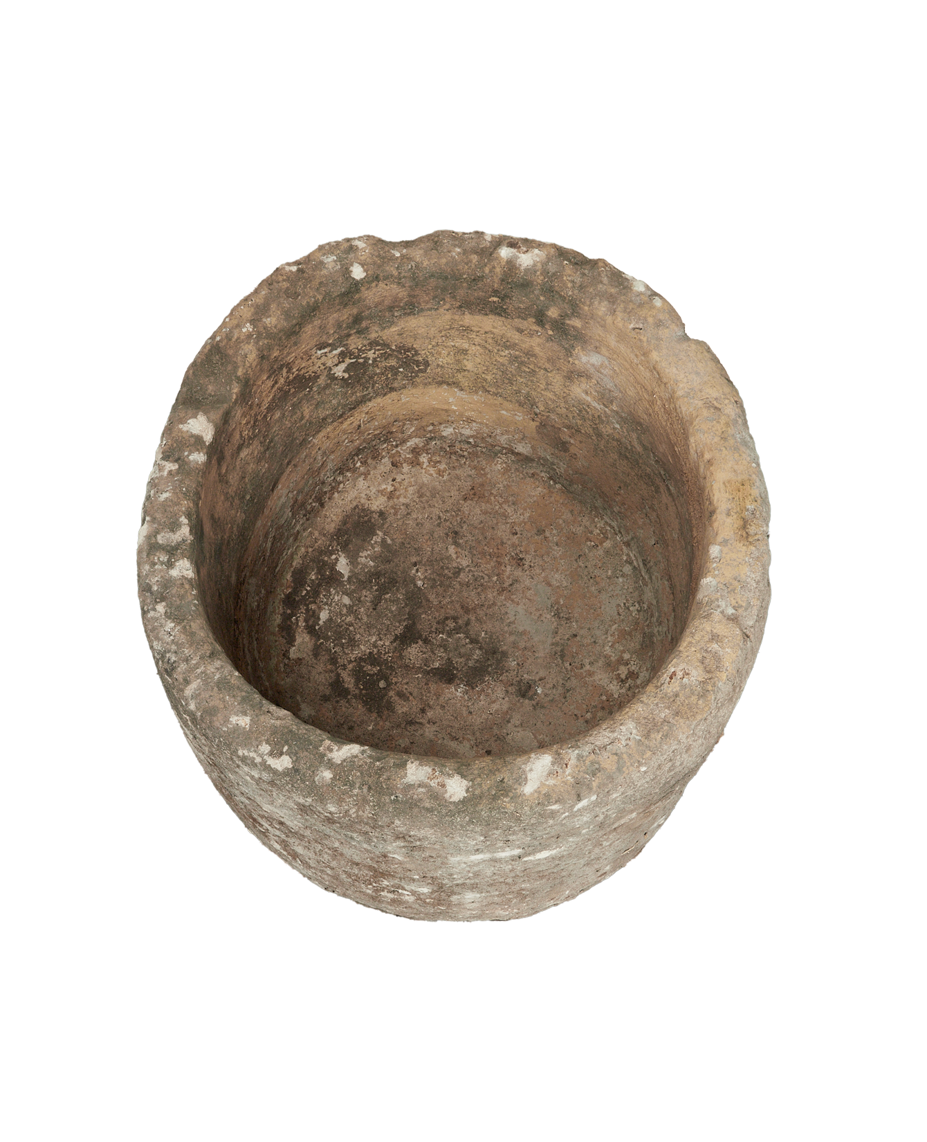 Vintage Limestone Trough - Round from Indonesia - Planters, Fountains, & Water Features