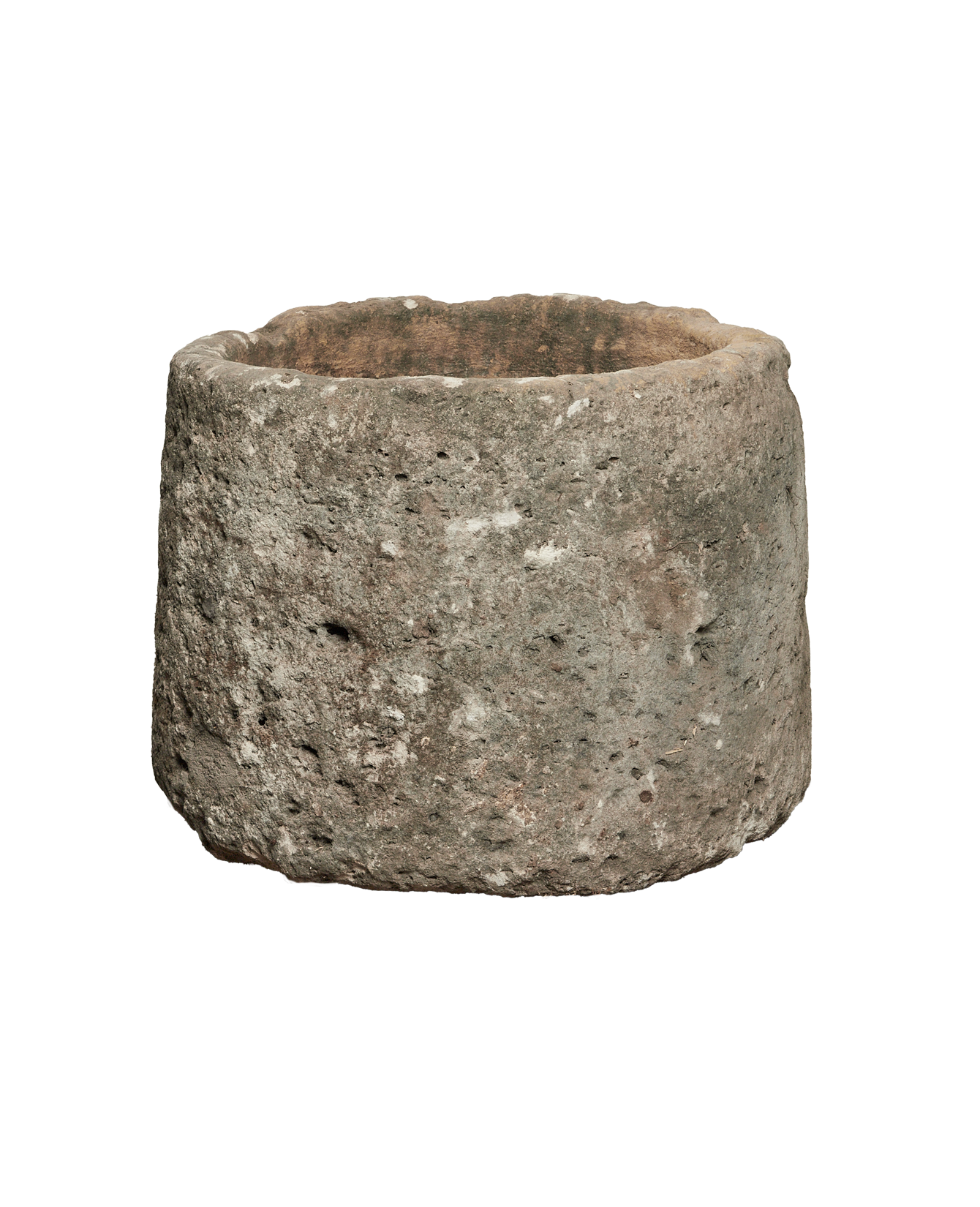 Vintage Limestone Trough - Round from Indonesia - Planters, Fountains, & Water Features