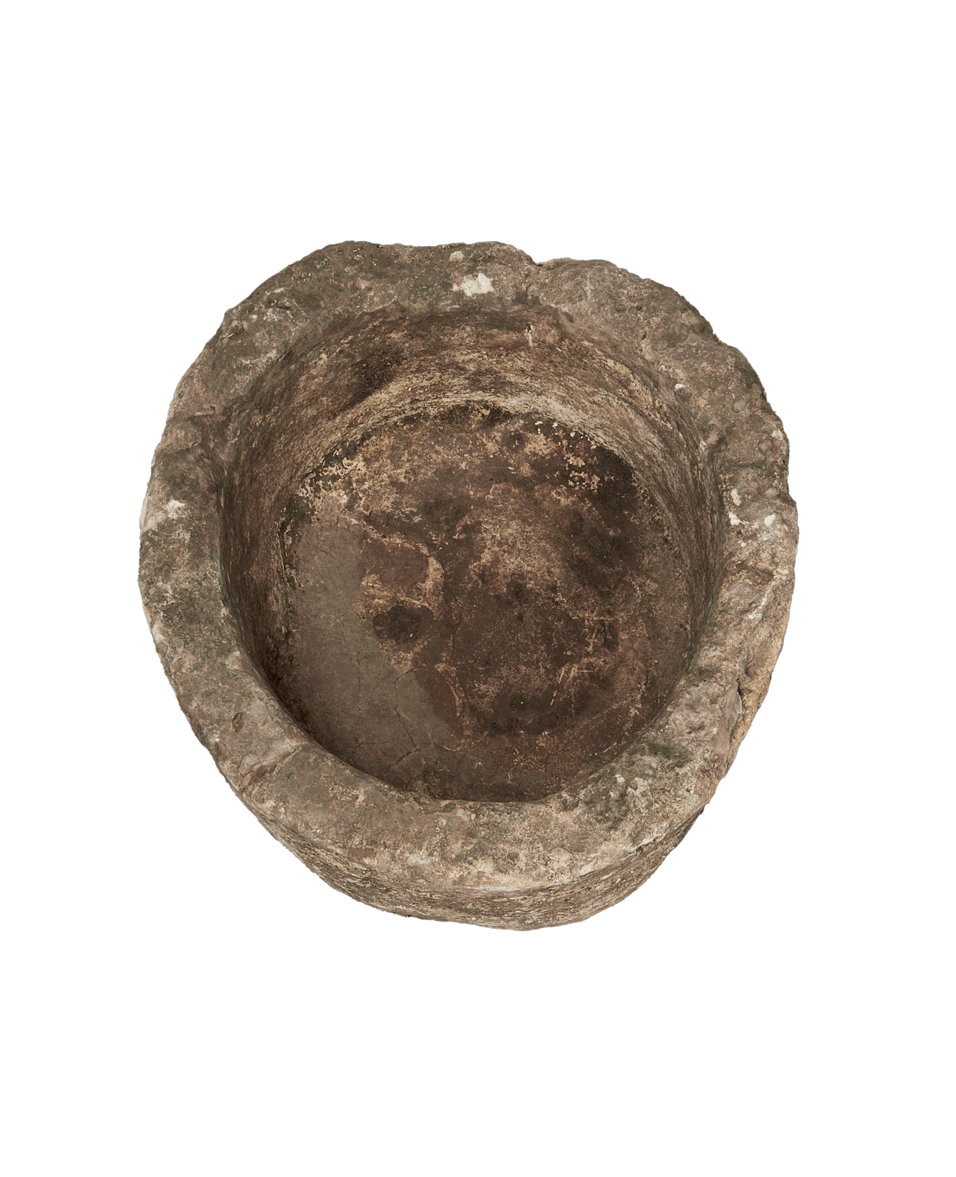 Vintage Limestone Trough - Round from Indonesia - Planters, Fountains, & Water Features