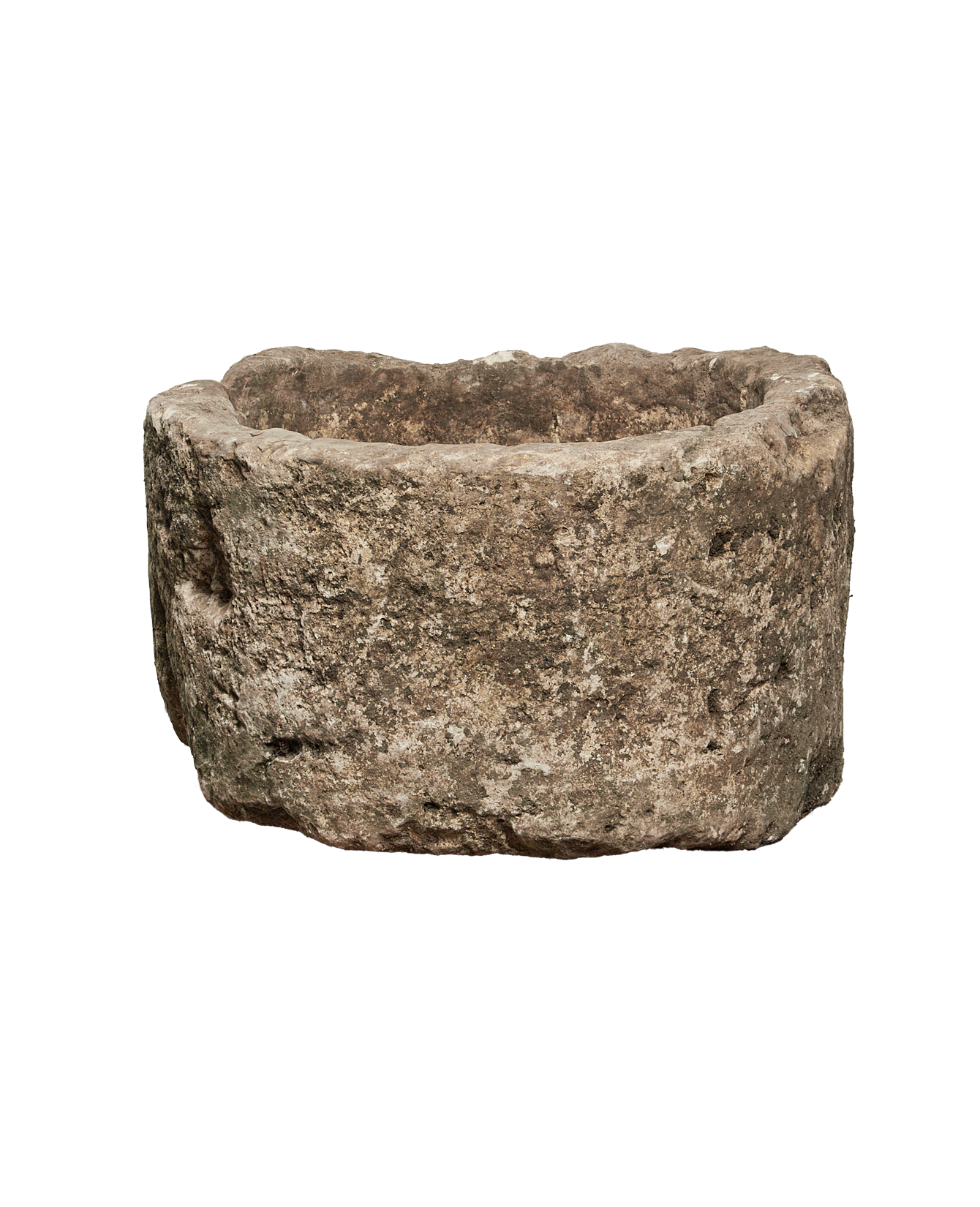 Vintage Limestone Trough - Round from Indonesia - Planters, Fountains, & Water Features