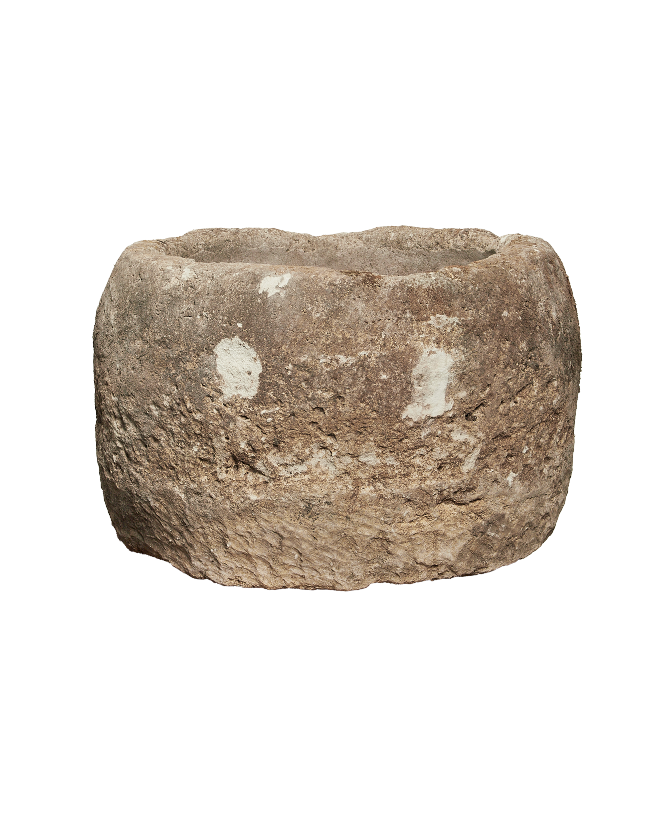 Vintage Limestone Trough - Round from Indonesia - Planters, Fountains, & Water Features