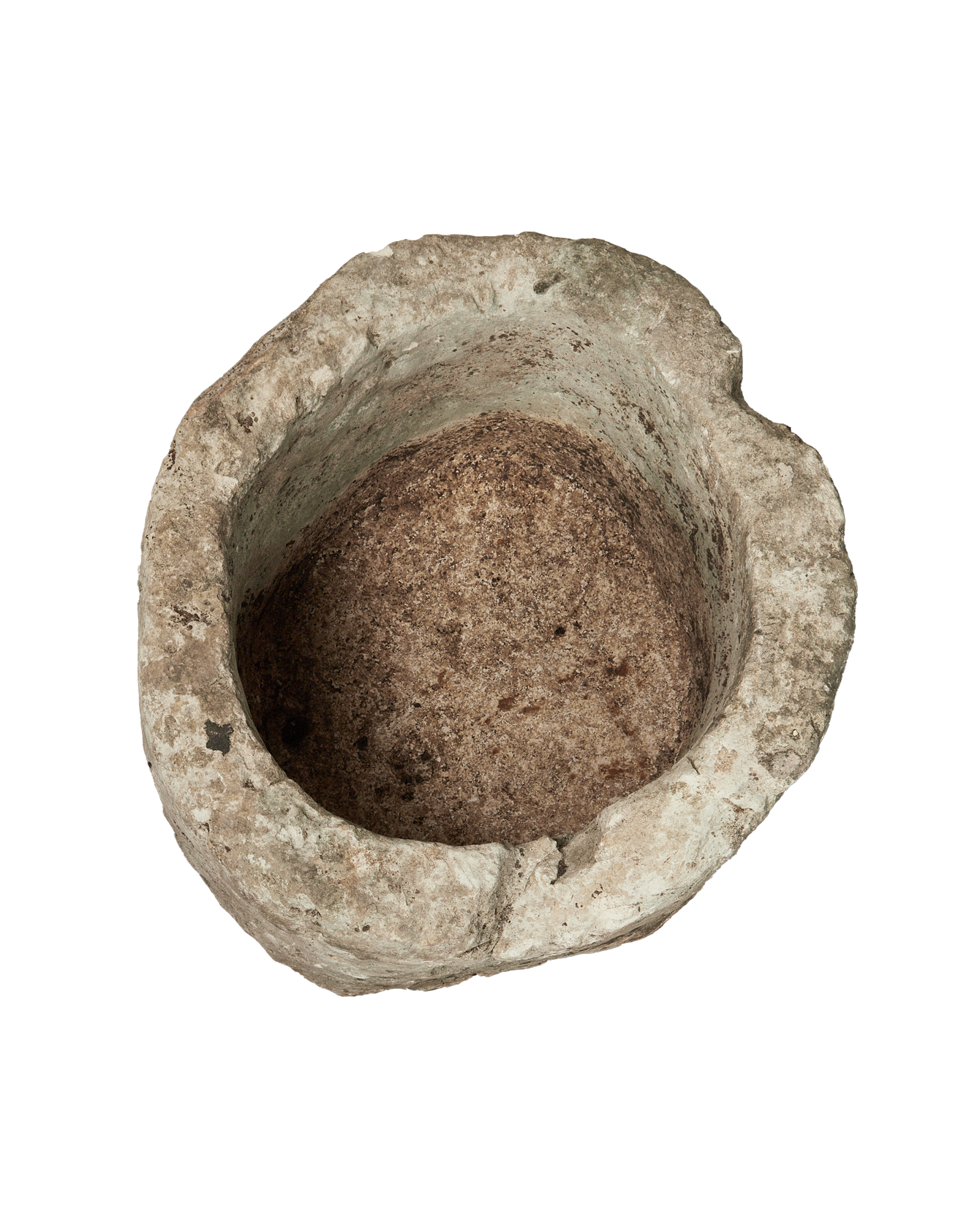 Vintage Limestone Trough - Round from Indonesia - Planters, Fountains, & Water Features