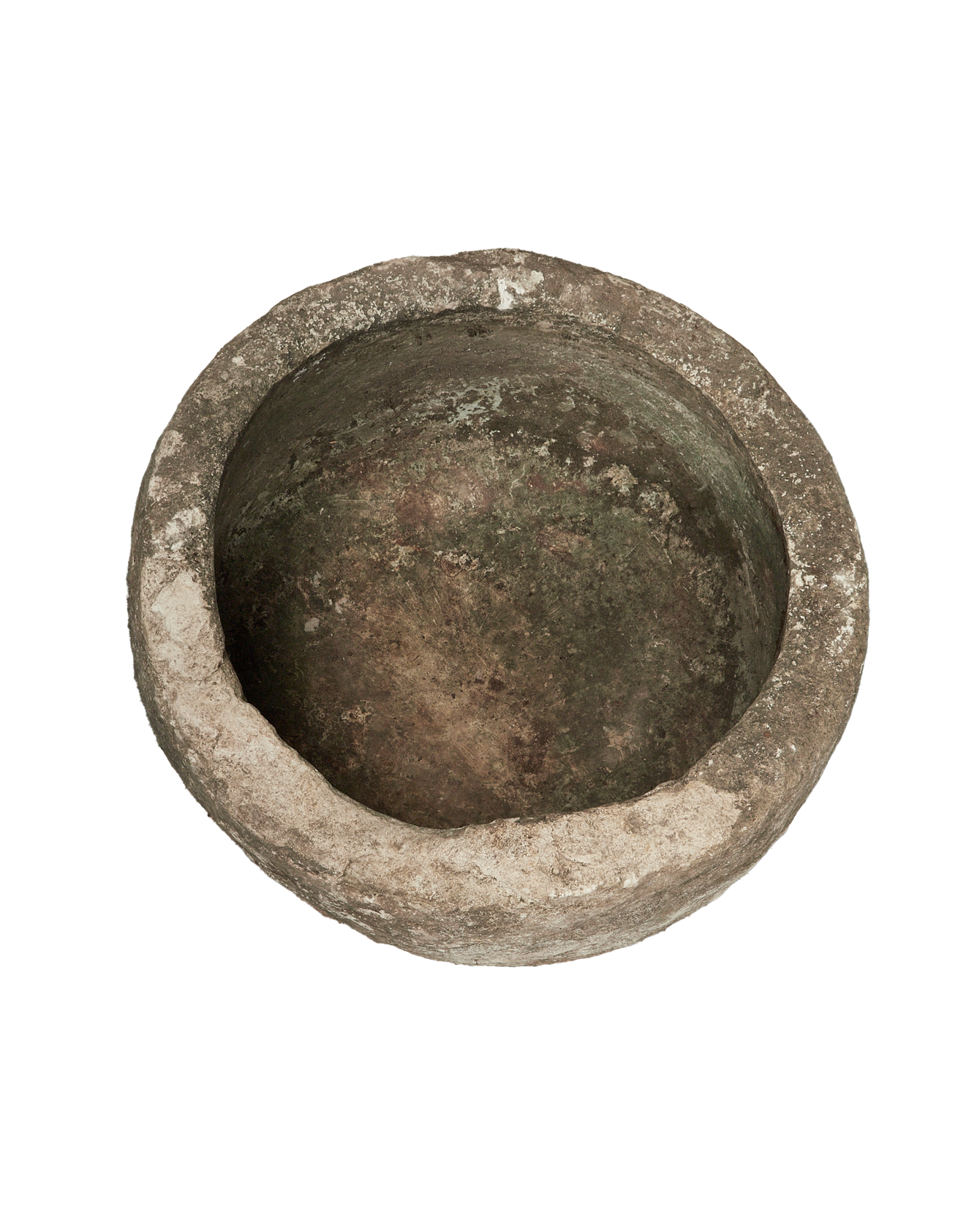 Vintage Limestone Trough - Round from Indonesia - Planters, Fountains, & Water Features