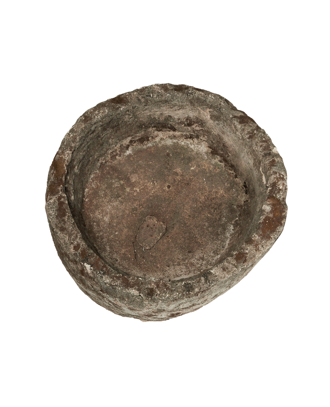 Vintage Limestone Trough - Round from Indonesia - Planters, Fountains, & Water Features