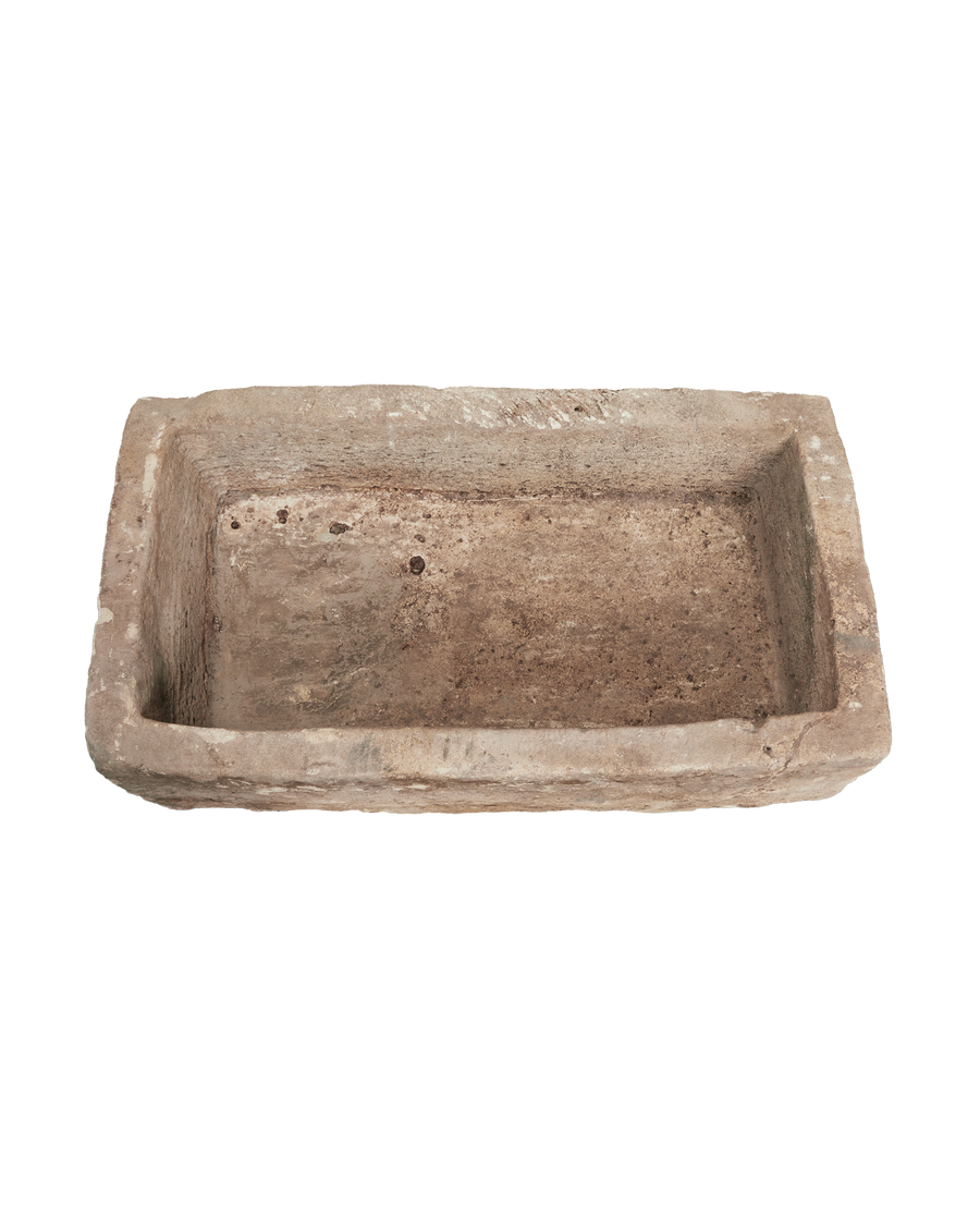 Vintage Limestone Trough - Rectangle from Indonesia - Planters, Fountains, & Water Features