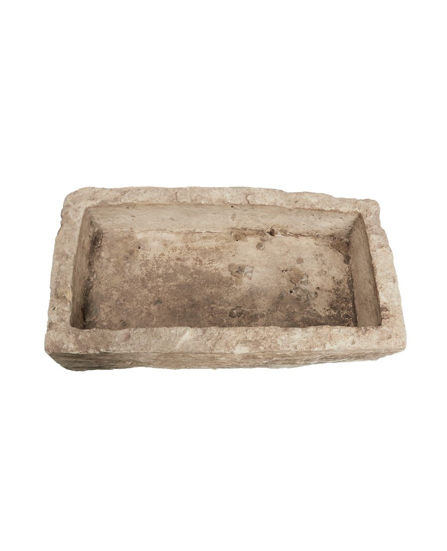 Vintage Limestone Trough - Rectangle from Indonesia - Planters, Fountains, & Water Features