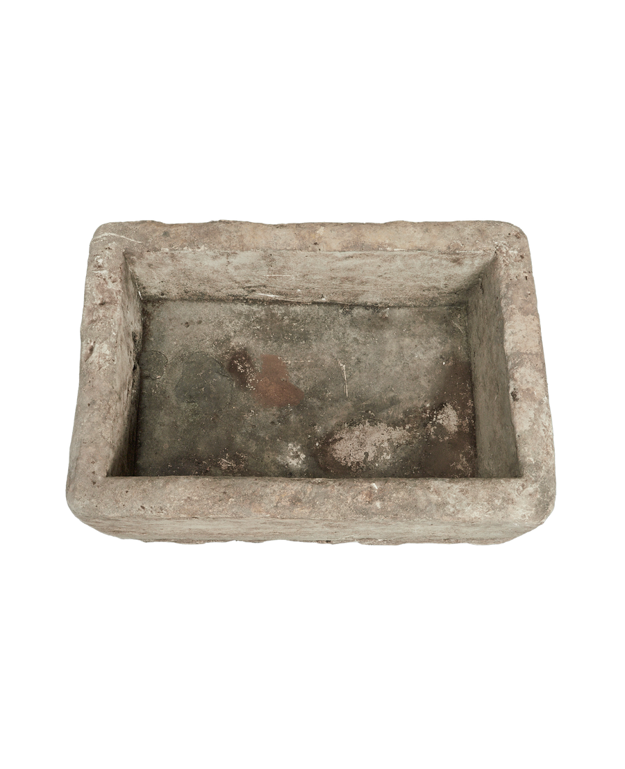 Vintage Limestone Trough - Rectangle from Indonesia - Planters, Fountains, & Water Features